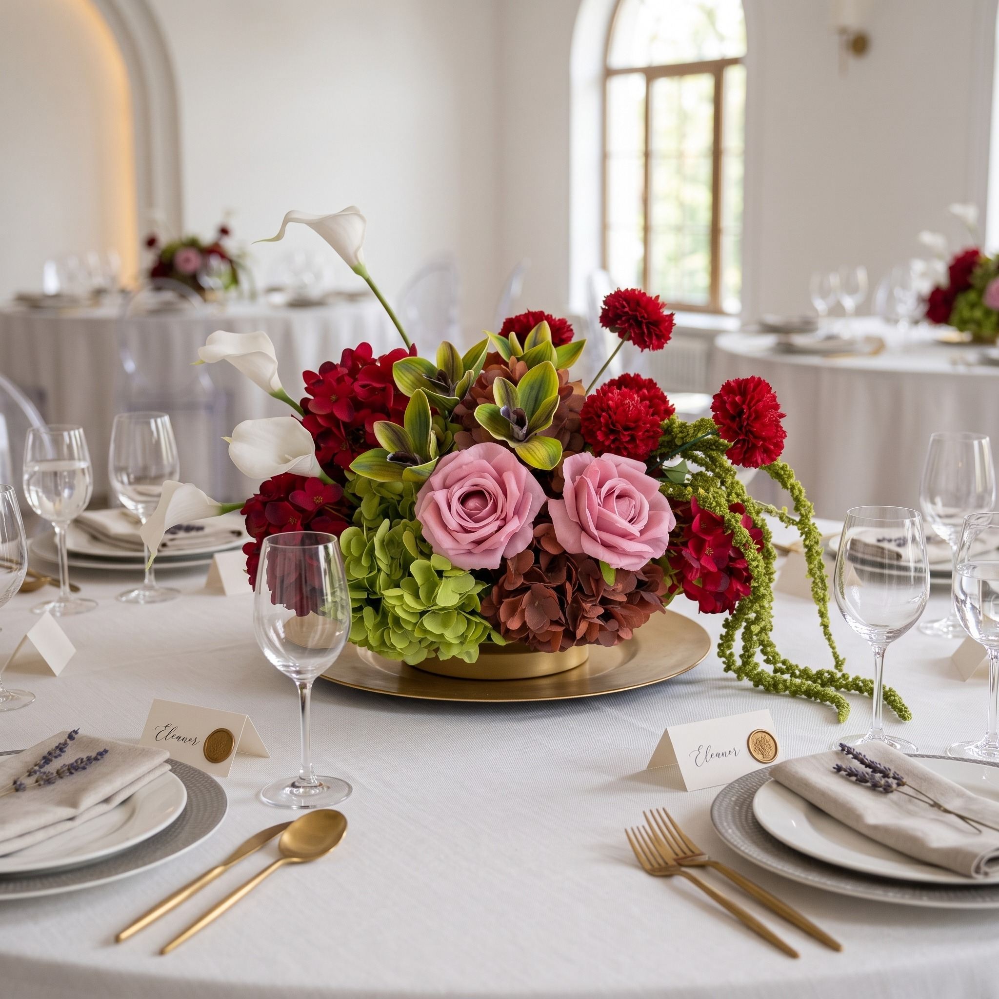 Roseytime Cranberry Grove Table Flower Arrangement #RTT041