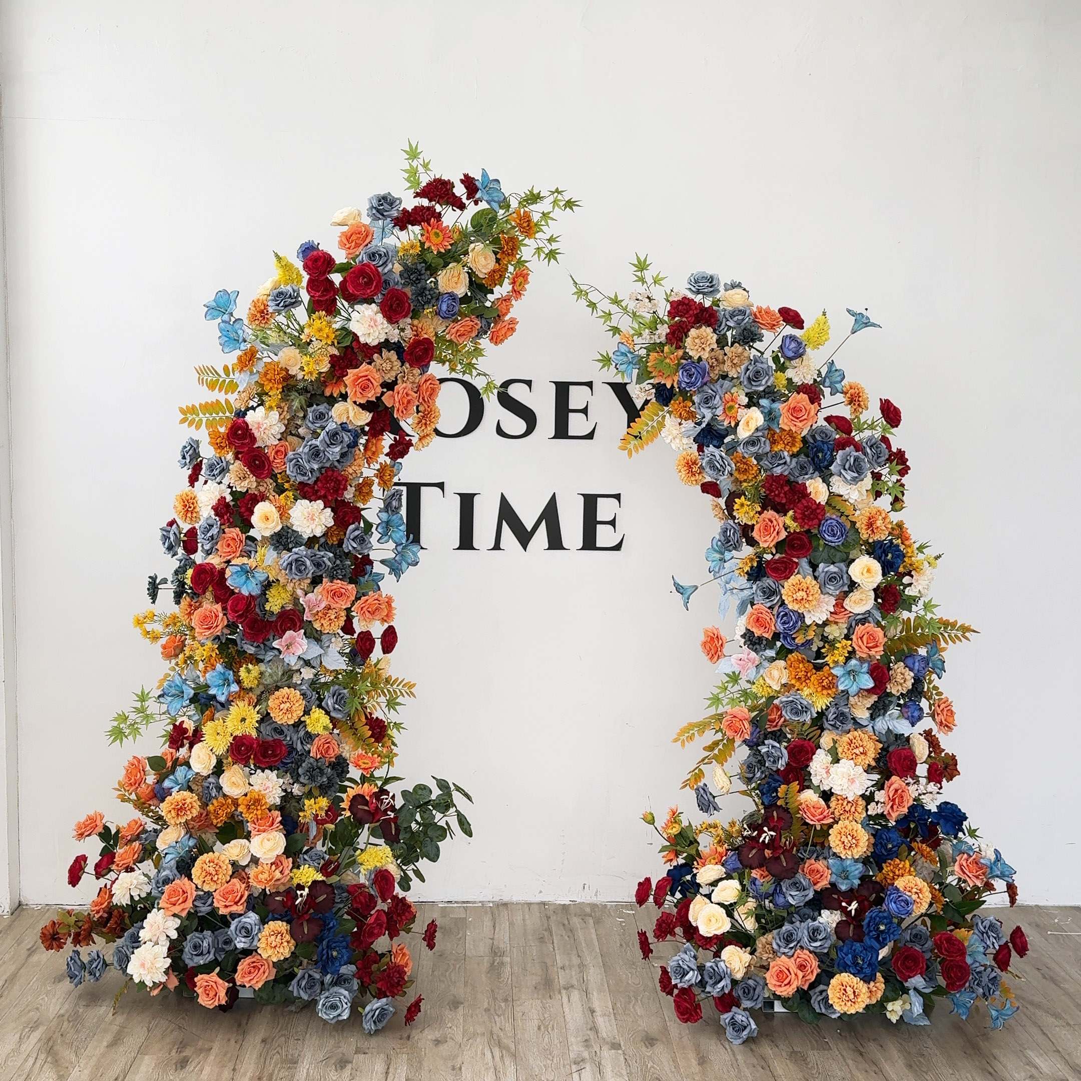 Roseytime Vintage Flower Pillars Arch with Frame #RTP016