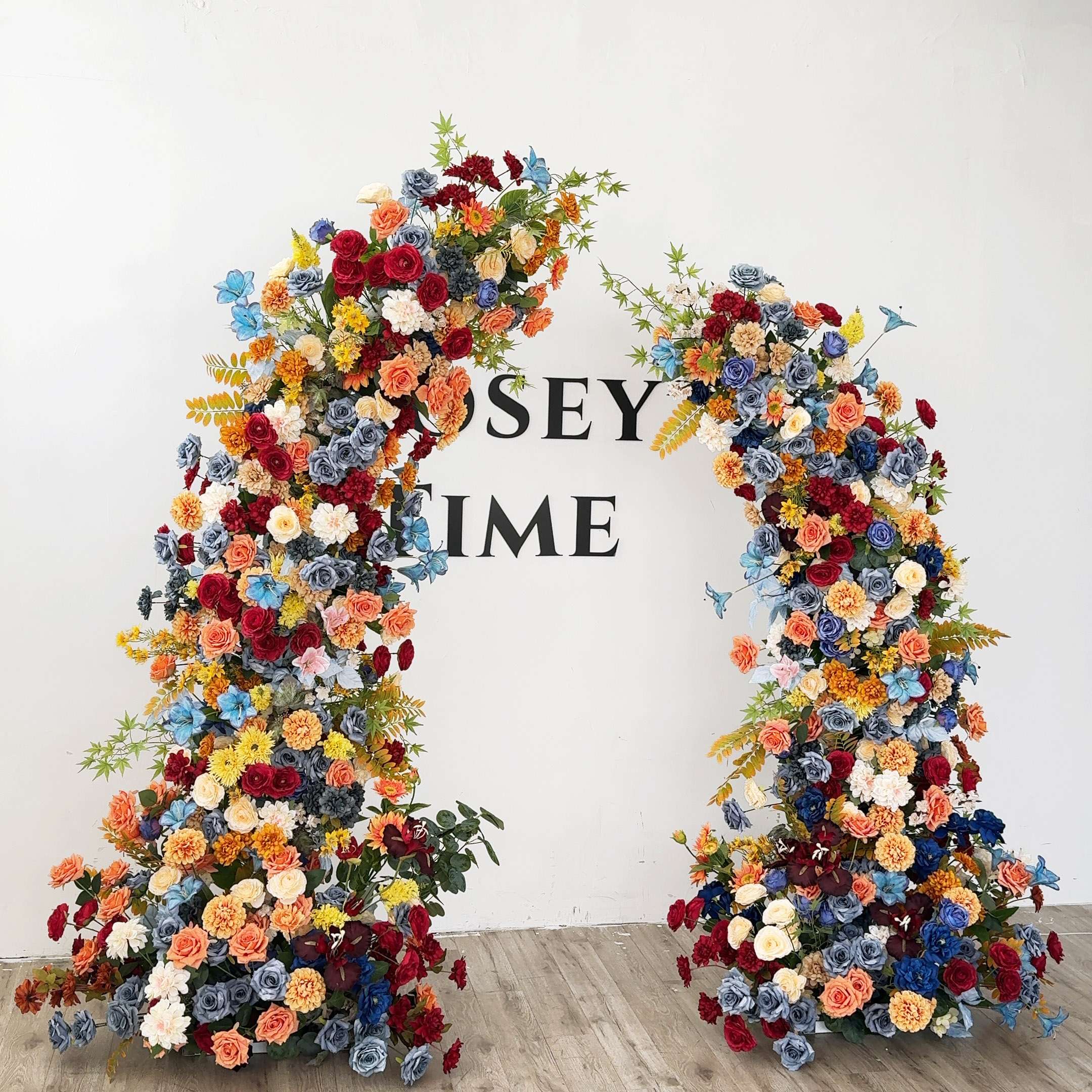 Roseytime Vintage Flower Pillars Arch with Frame #RTP016