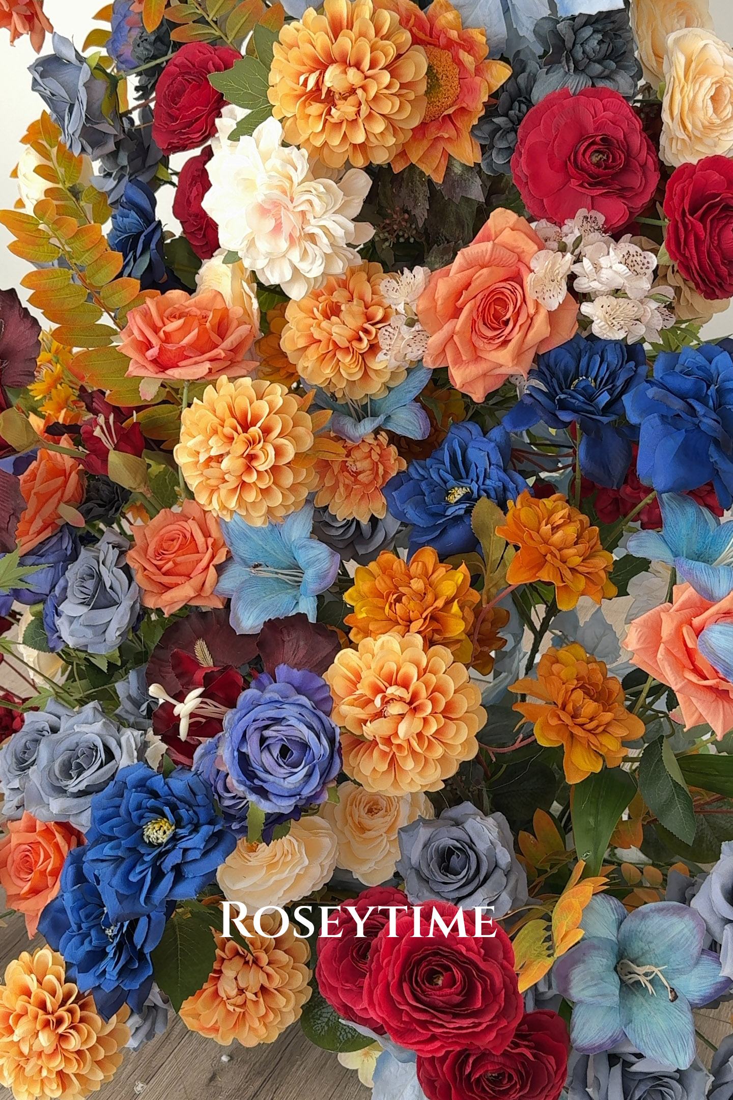 Roseytime Autumn Nocturne Flower Pillars Arch with Frame #RTP016