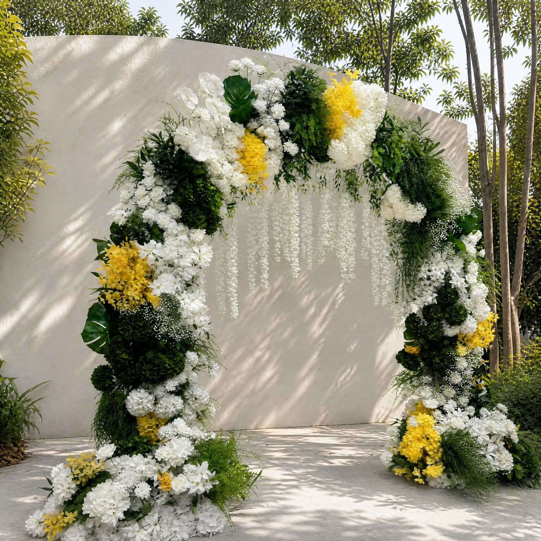RoseyTime Solara Bloom Flower Arch n-shape Round Arch #RTA479