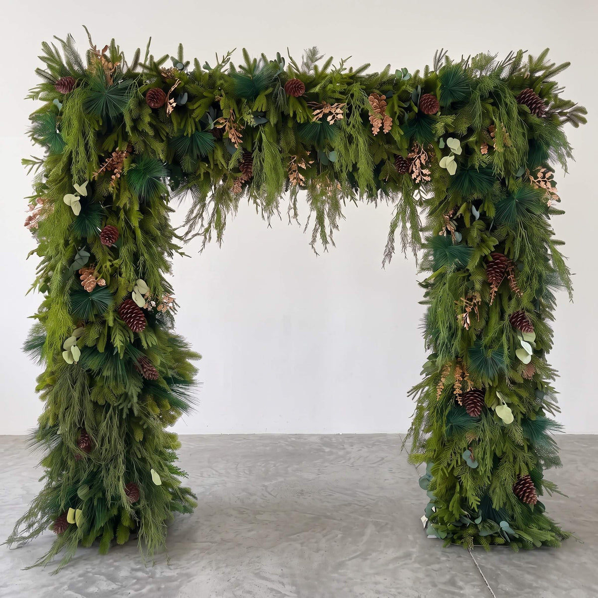 Roseytime Christmas Square Flower Arch Fabric Back#RTA512