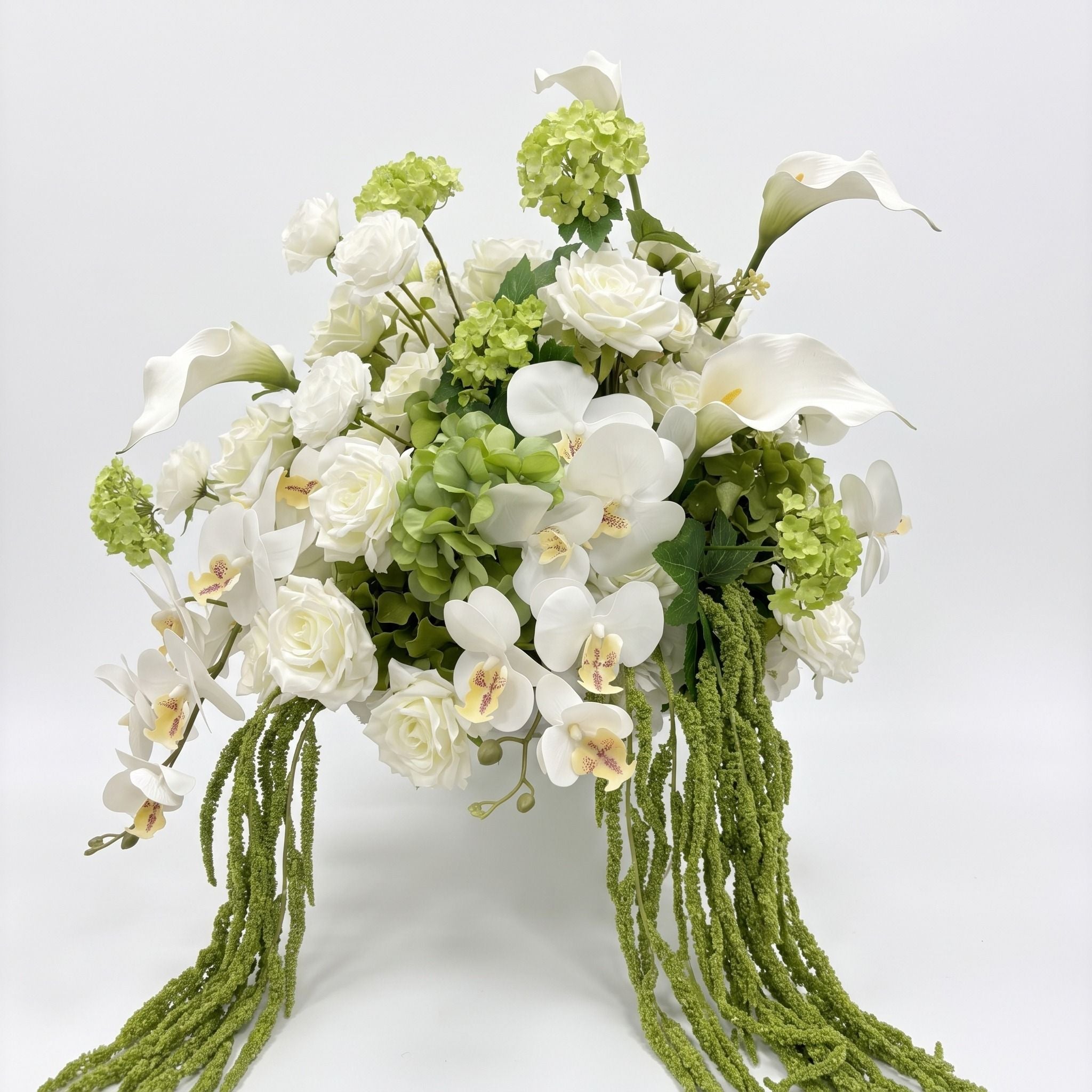 Roseytime White&Green Flower Ball Centerpieces #RTB137