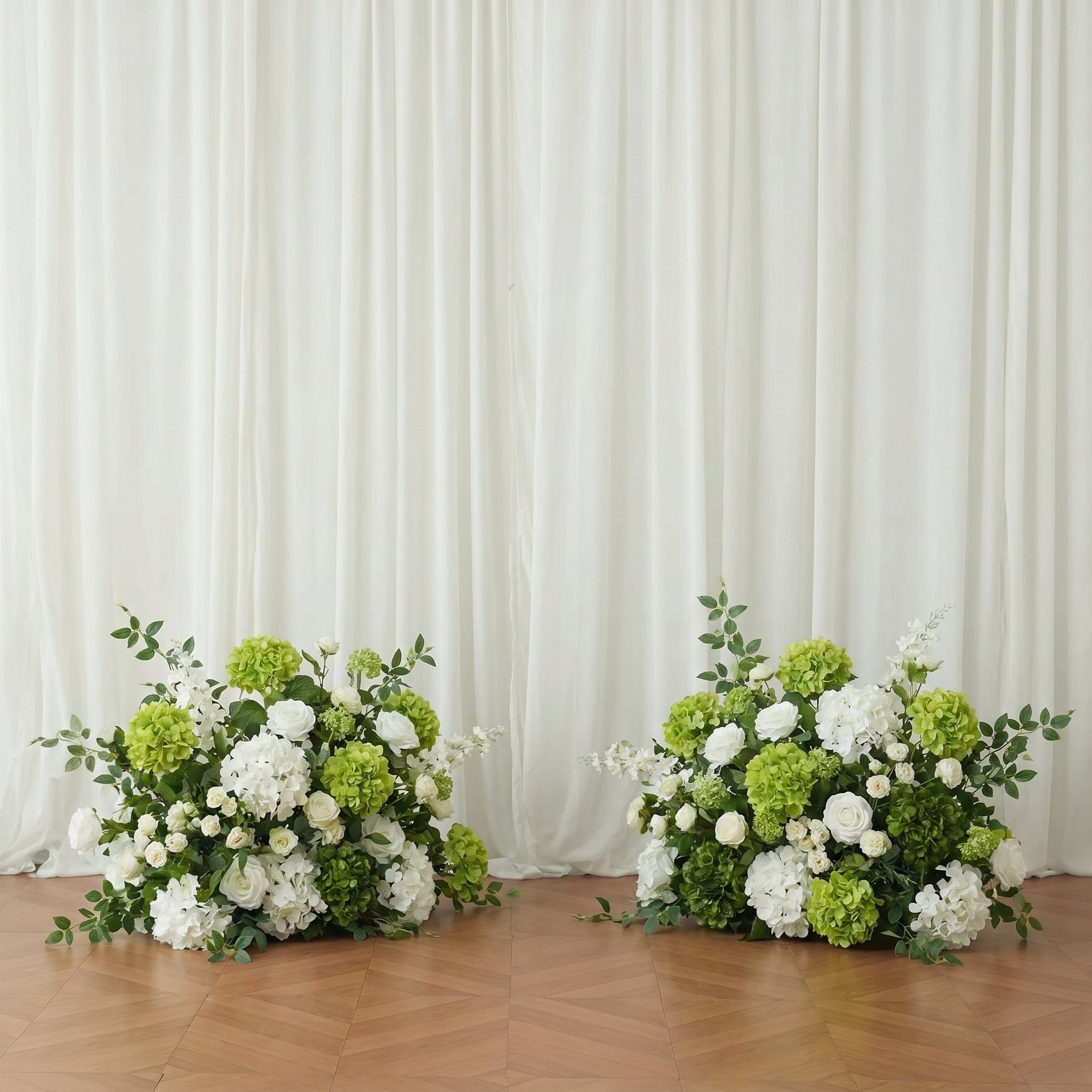 Roseytime Lime Breeze Floor Flower Wedding Aisle Arrangement #RTF029