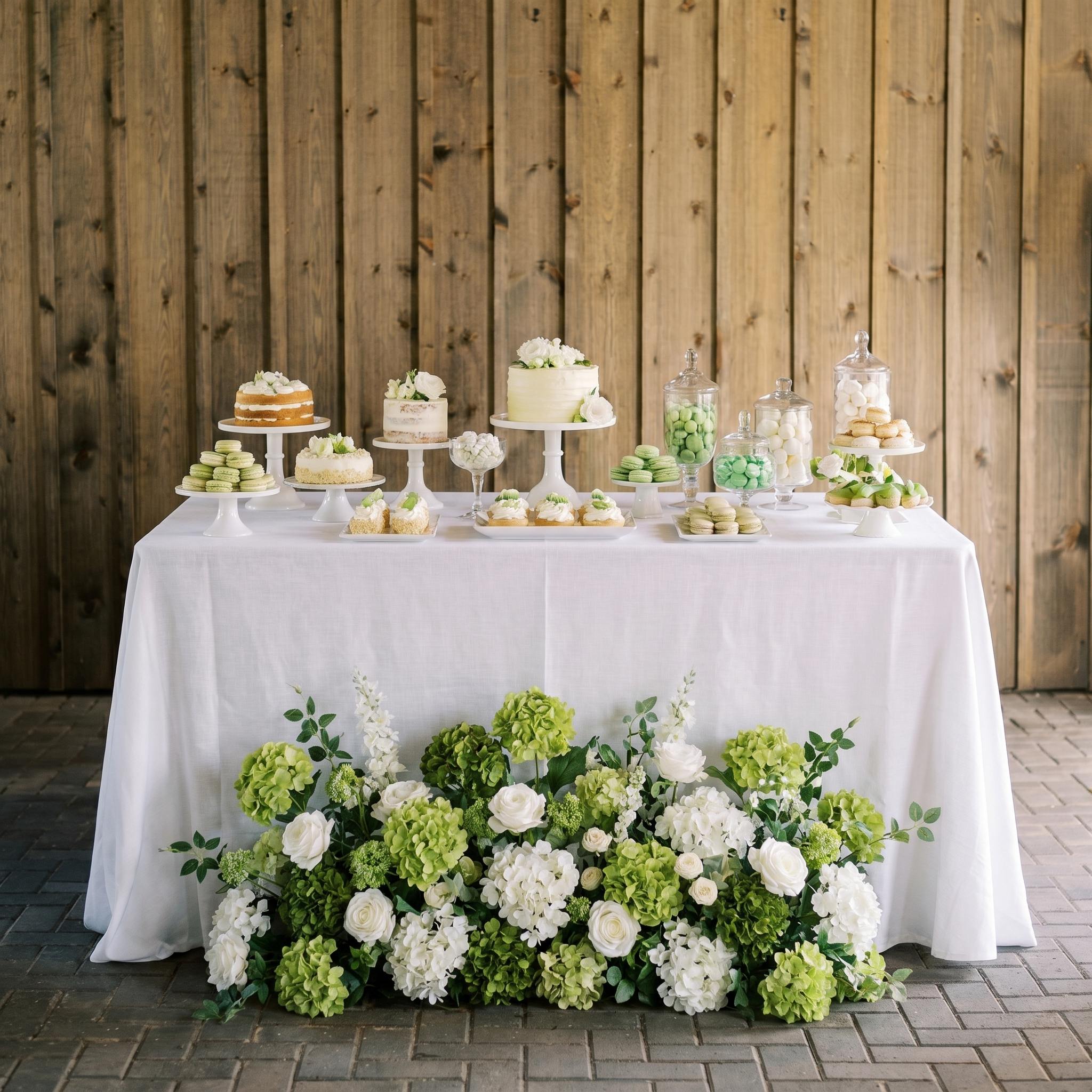 Roseytime Lime Breeze Floor Flower Wedding Aisle Arrangement #RTF029