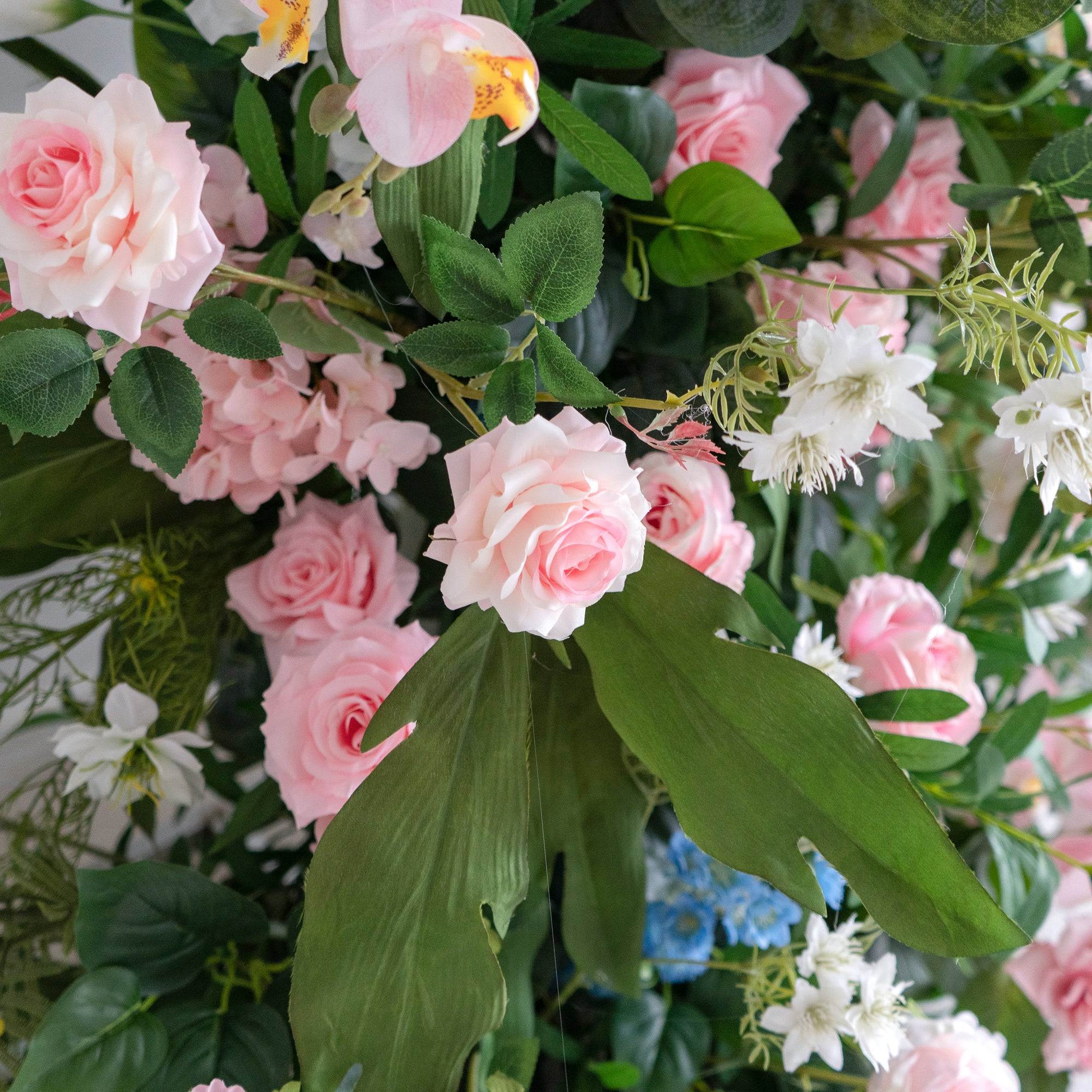 RoseyTime Spring Greenery Floral Pillars Arch With Frame #RTP021