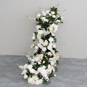 Roseytime White Flower Runner Table Flower Decor#RTR021