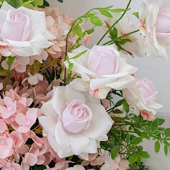 Roseytime White&Pink Flower Set #RTS013