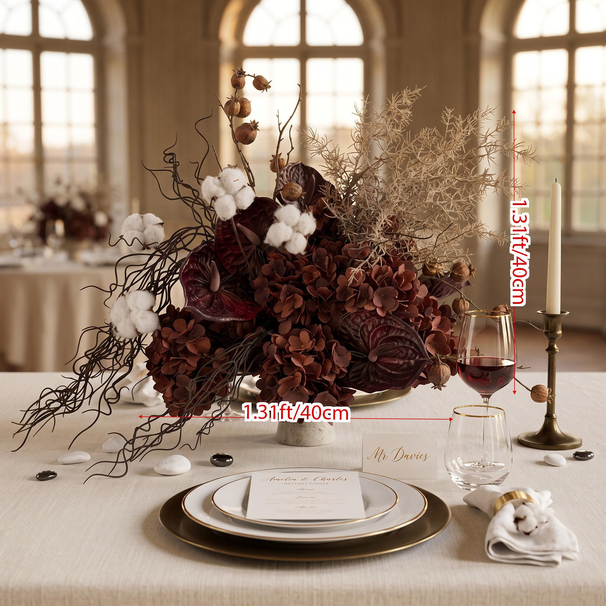 Roseytime Rustic Poem Table Flower Arrangement #RTT027