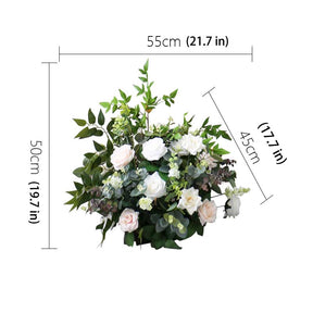 Roseytime Green Arch Flowers Decor Set With Drape For Wedding&Event