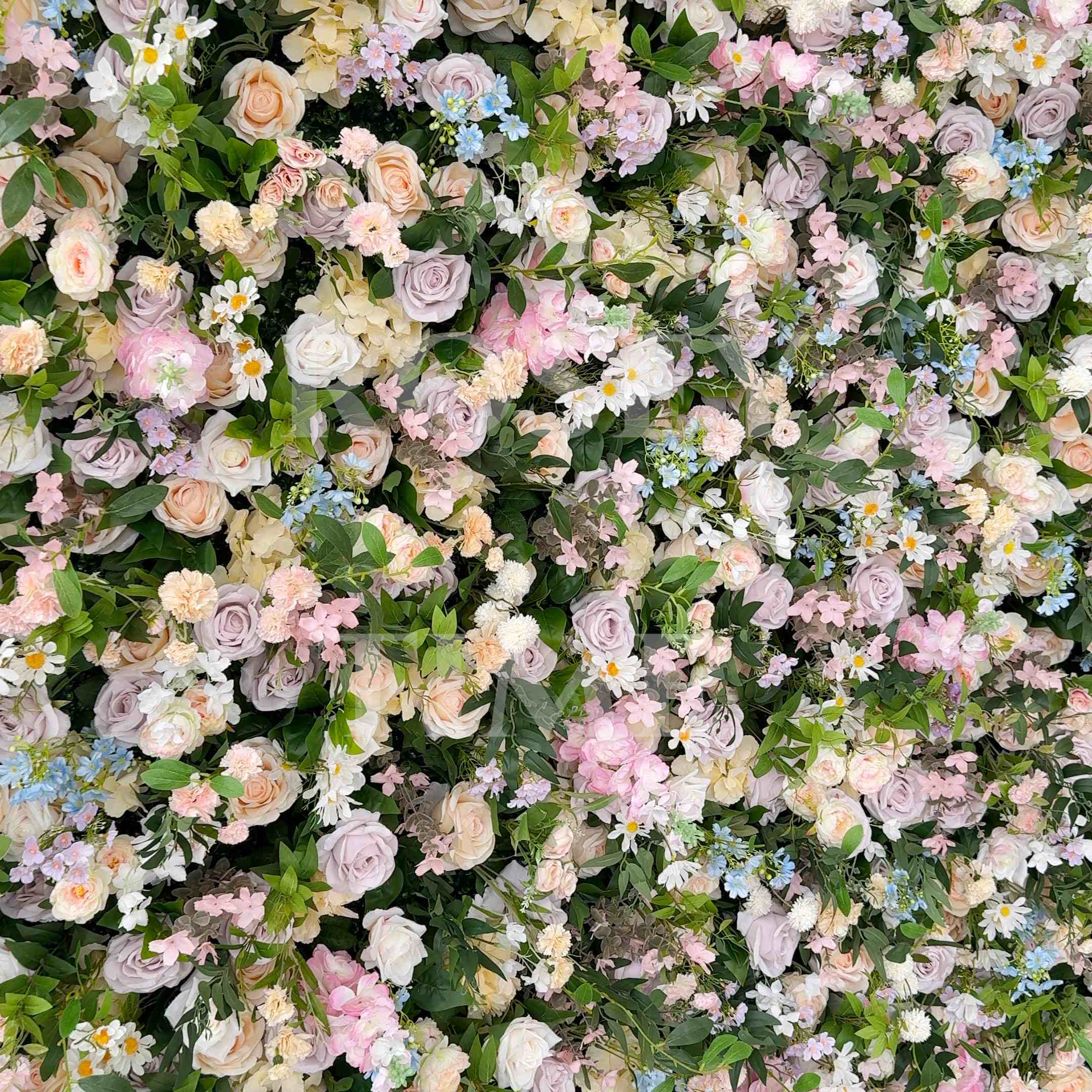Roseytime 5D Pastel Dreams Flower Wall Roll Up Fabric Back #RTW372