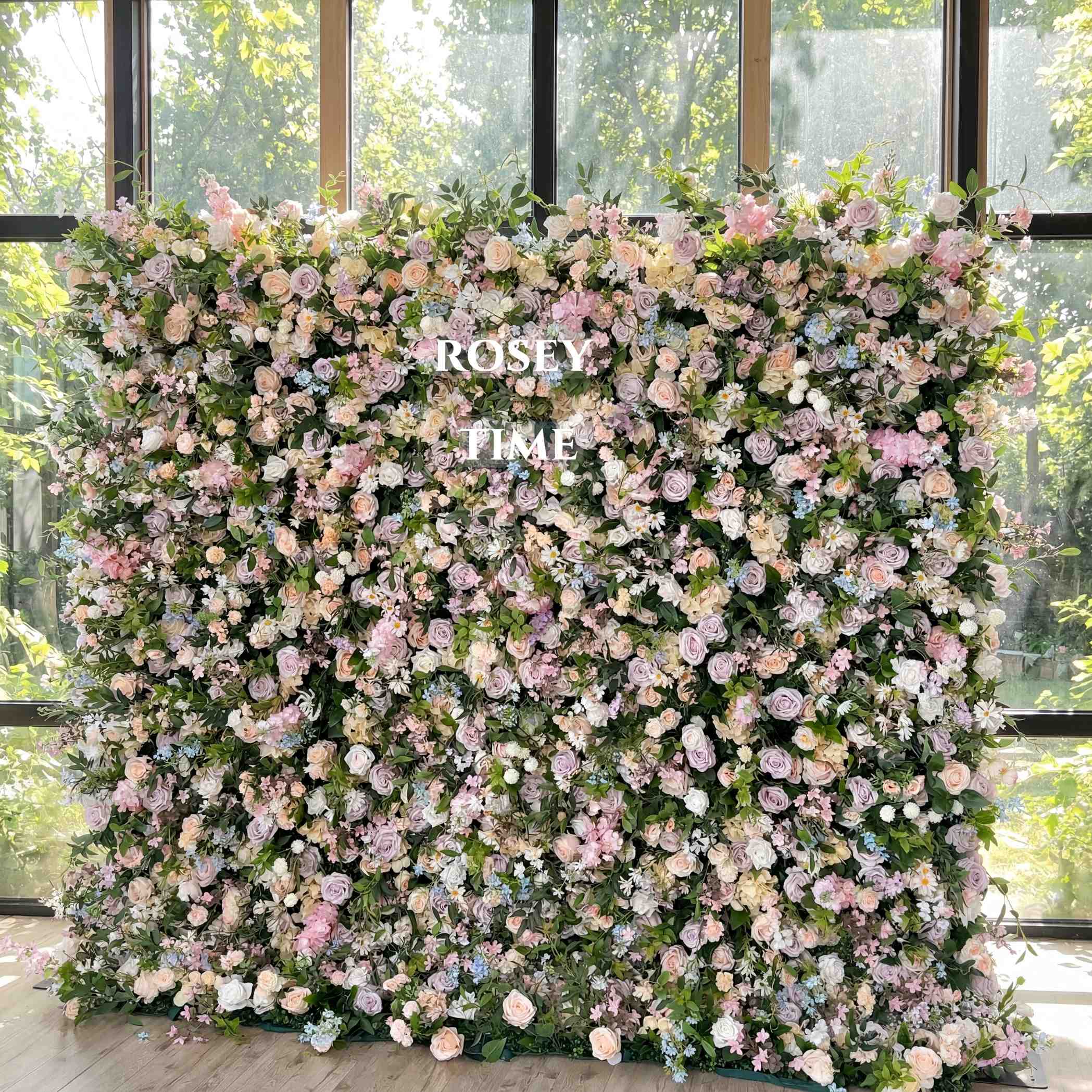 Roseytime 5D Pastel Dreams Flower Wall Roll Up Fabric Back #RTW372
