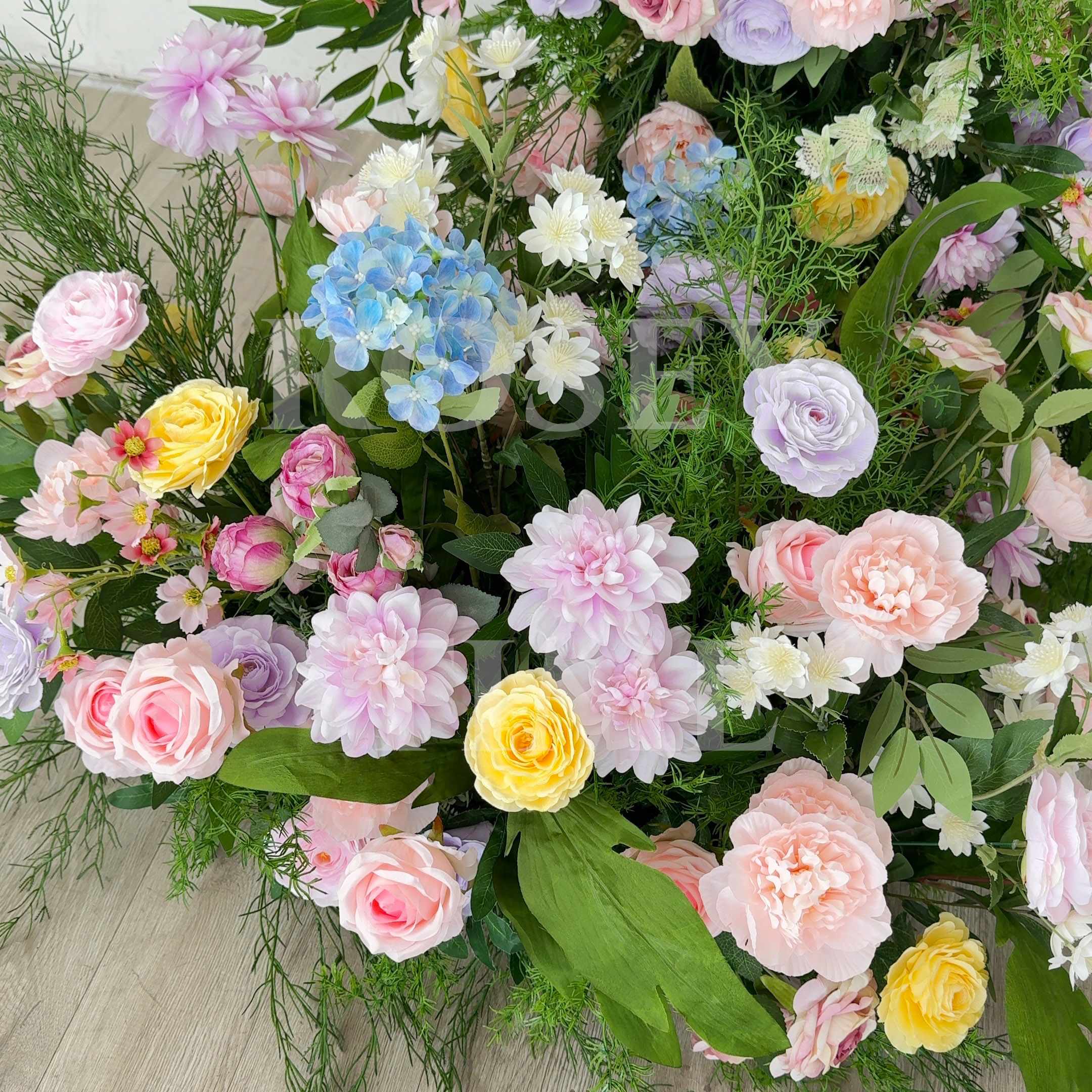RoseyTime Reverie Flower Round Arch With Frame #RTA076