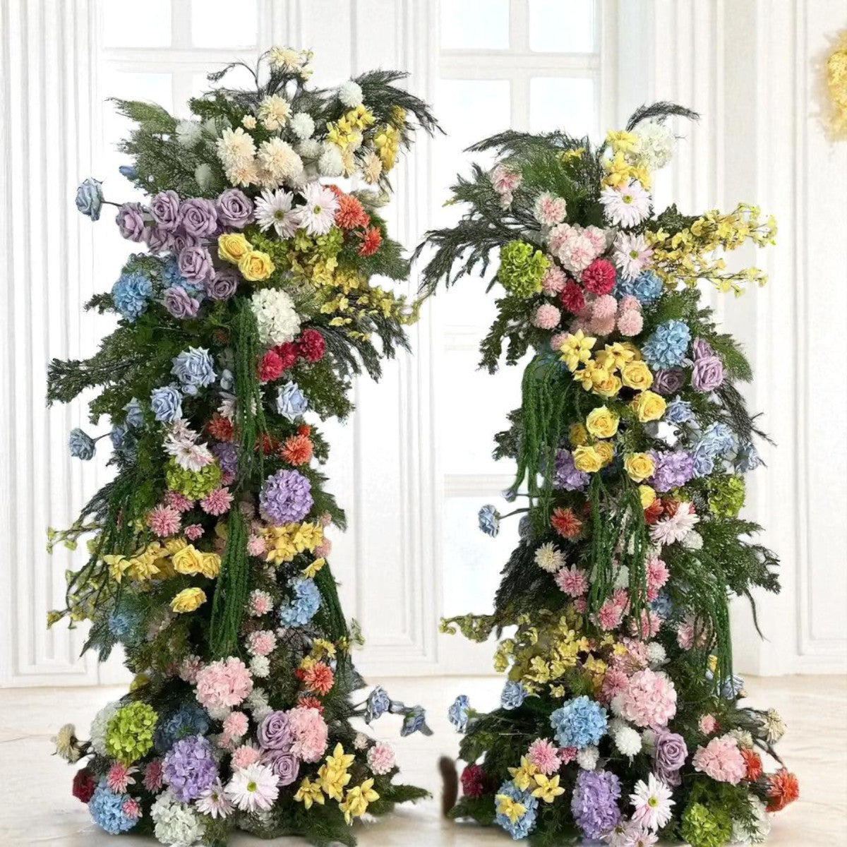 B1G1 sale- Spring Flower Pillars Arch with Frame #RTP103