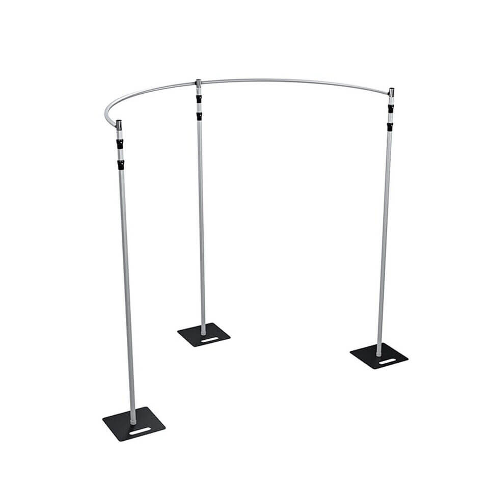 Roseytime 8ft Half Circular Pipe & Drape Hardware Kit Adjustable Heigh