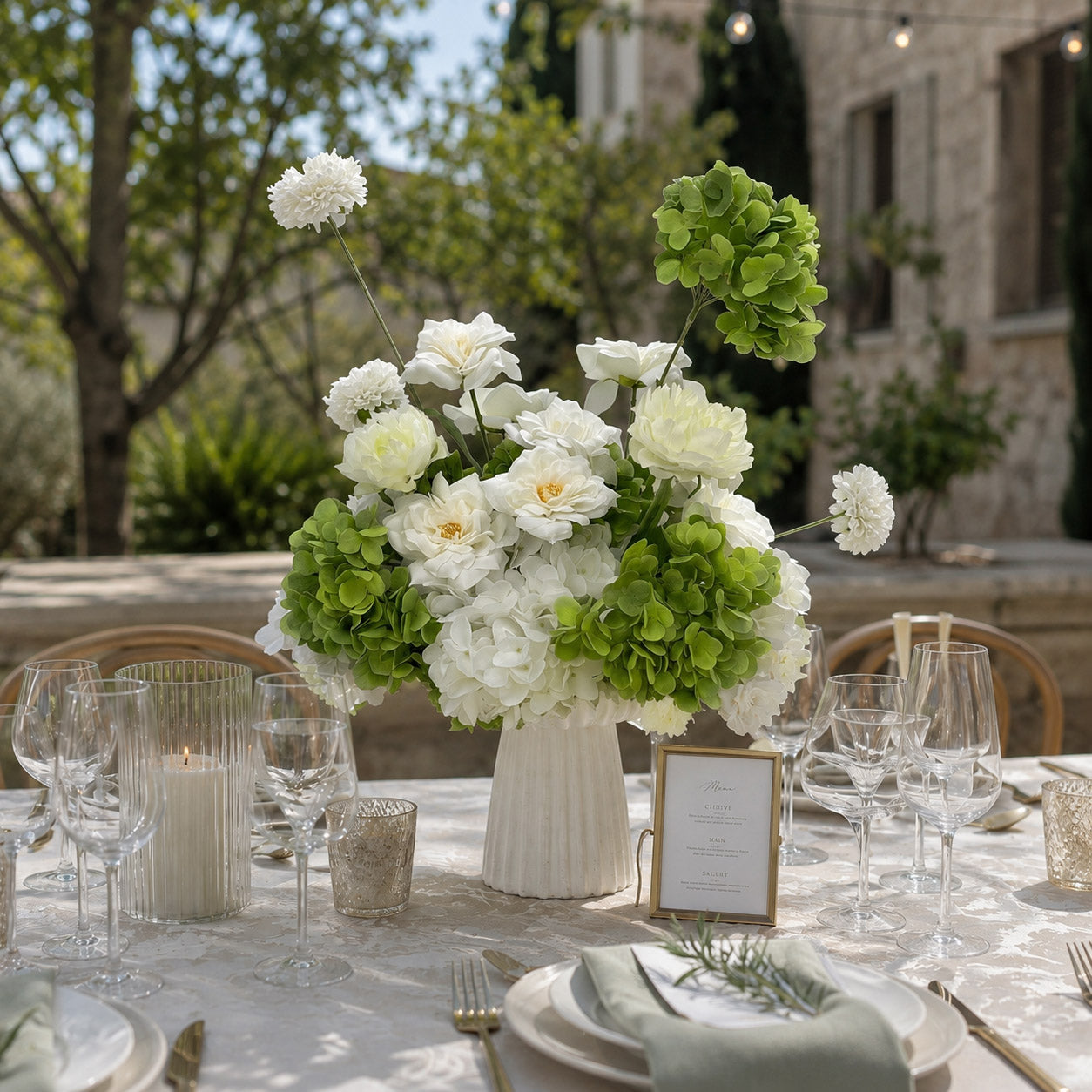 Roseytime Willow Ivory Table Flower Arrangement #RTT043