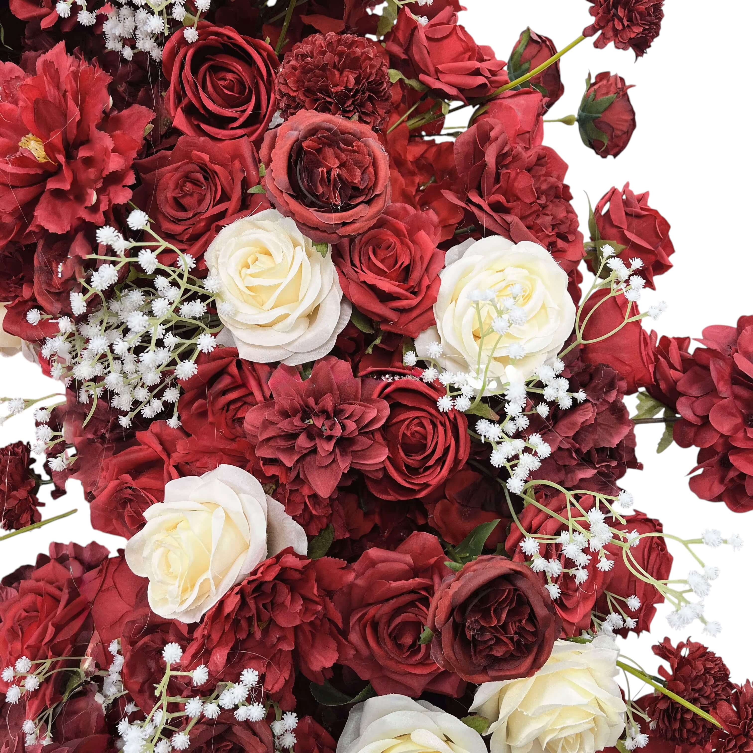 B1-SALE: Dark Red Flower Arch n-shape Round Arch #RTA129