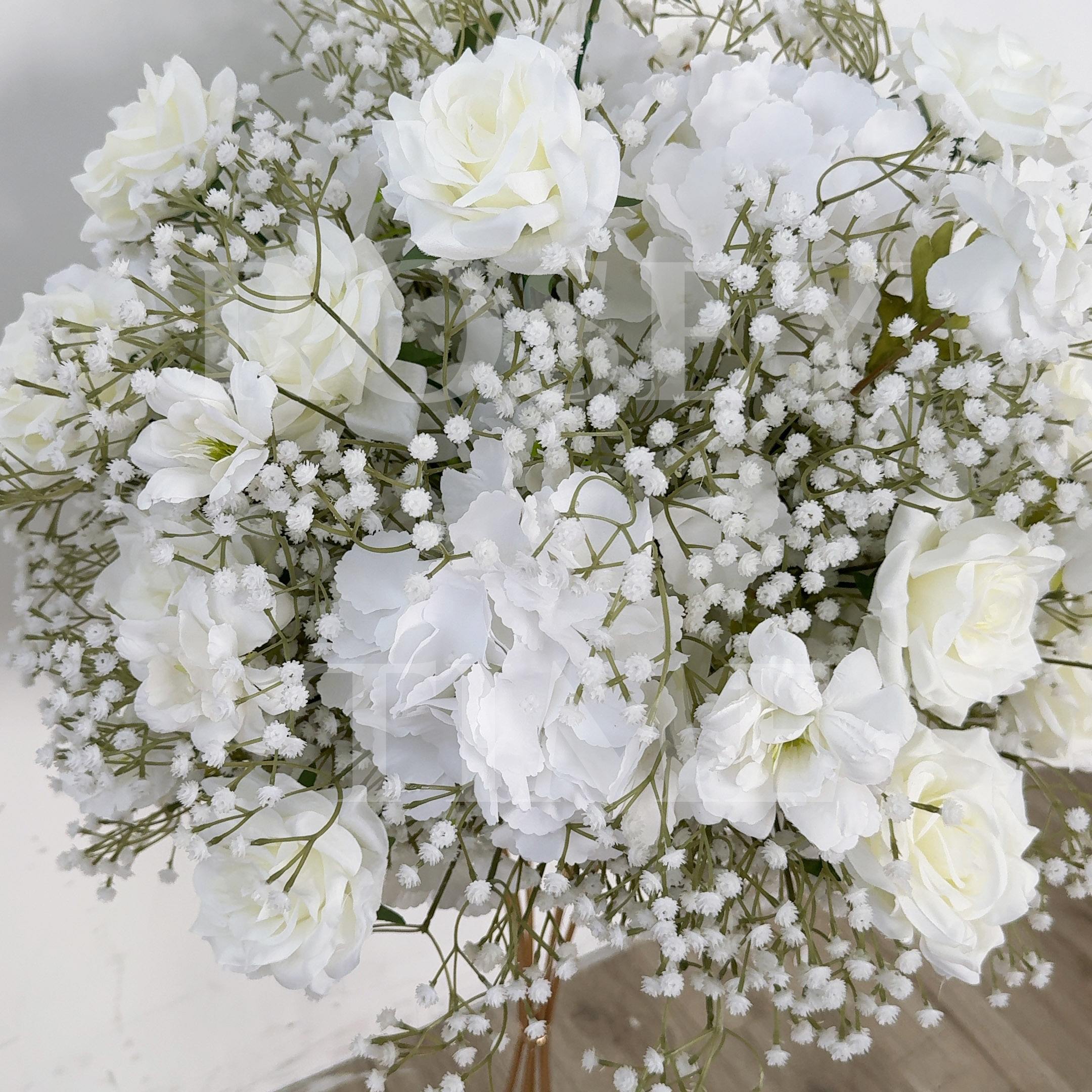 Roseytime White Baby's Breath Flower Ball Centerpieces #RTB115
