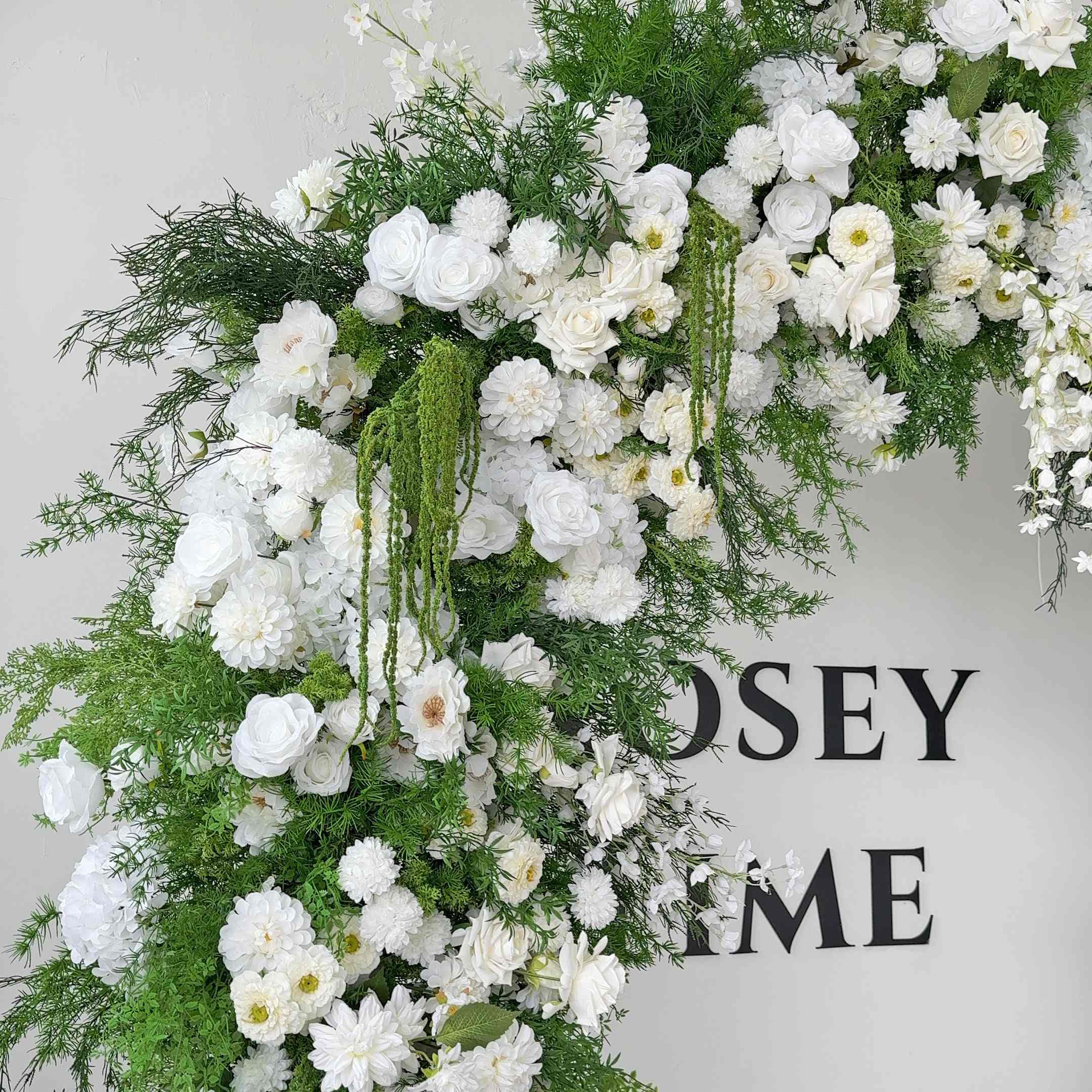 RoseyTime White&Green Arch n-shape Round Arch #RTA146