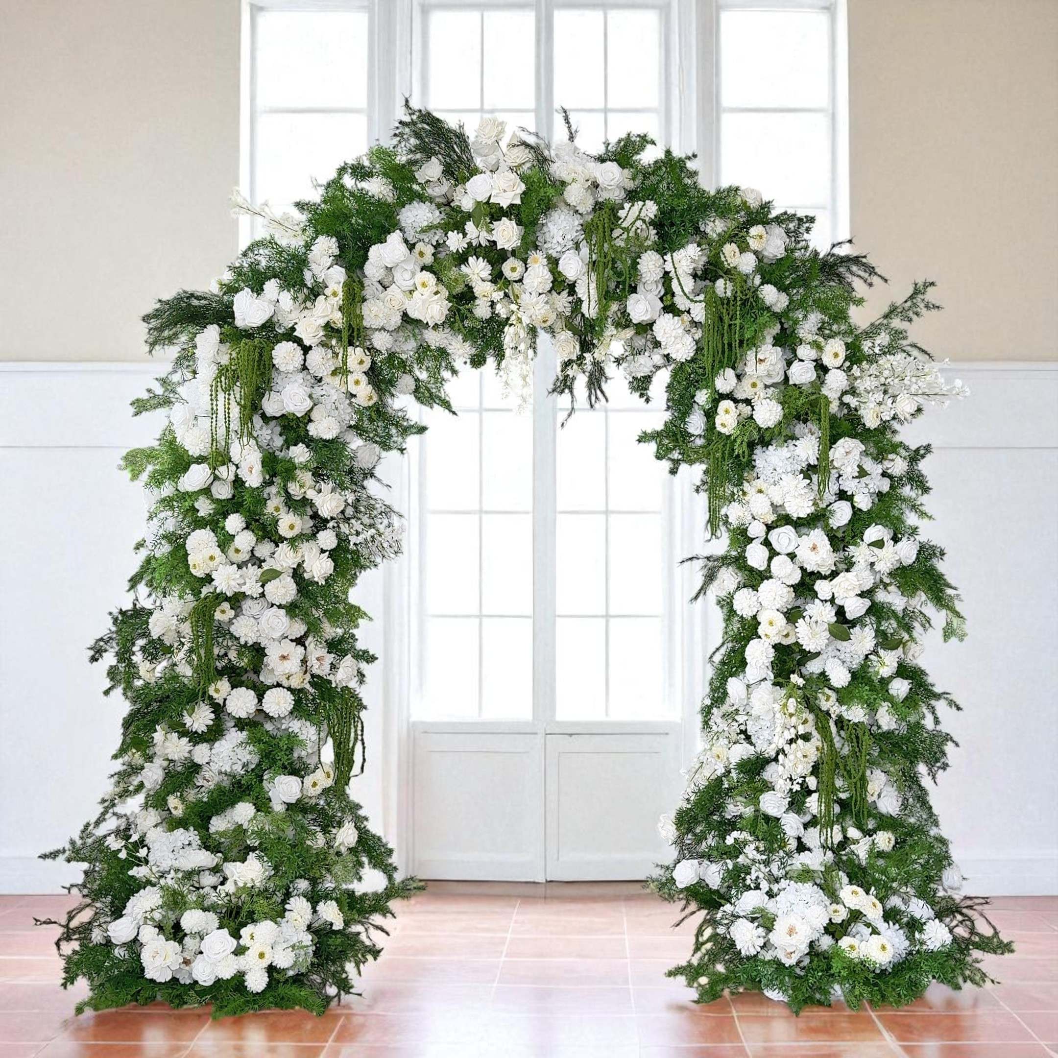 B1G1 sale- White&Green Arch n-shape Round Arch #RTA146
