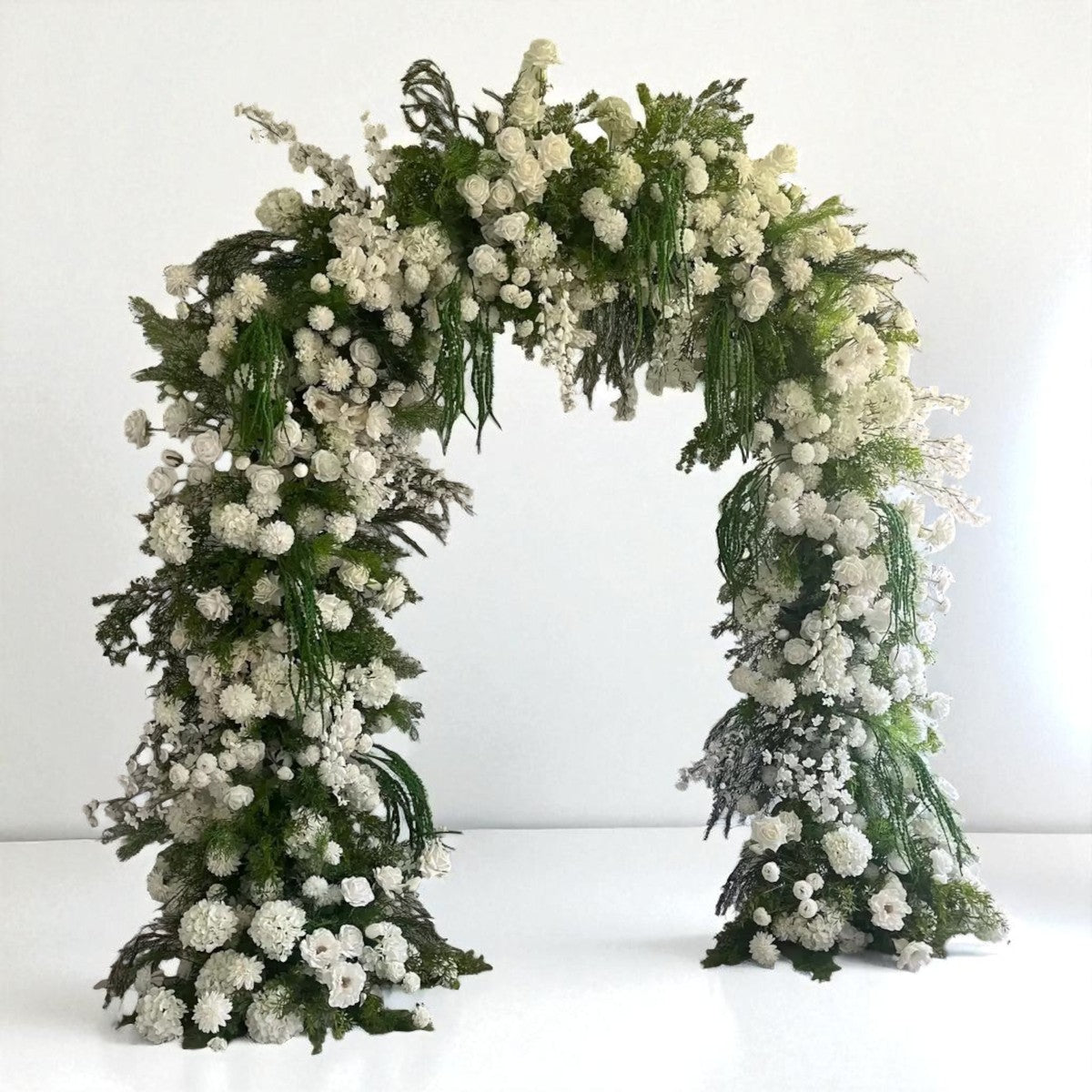 RoseyTime White&Green Arch n-shape Round Arch #RTA146