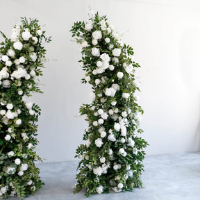 💥BF Sale: Wedding White Green Flower Pillars with Frame #RTP057