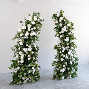 💥BF Sale: Wedding White Green Flower Pillars with Frame #RTP057