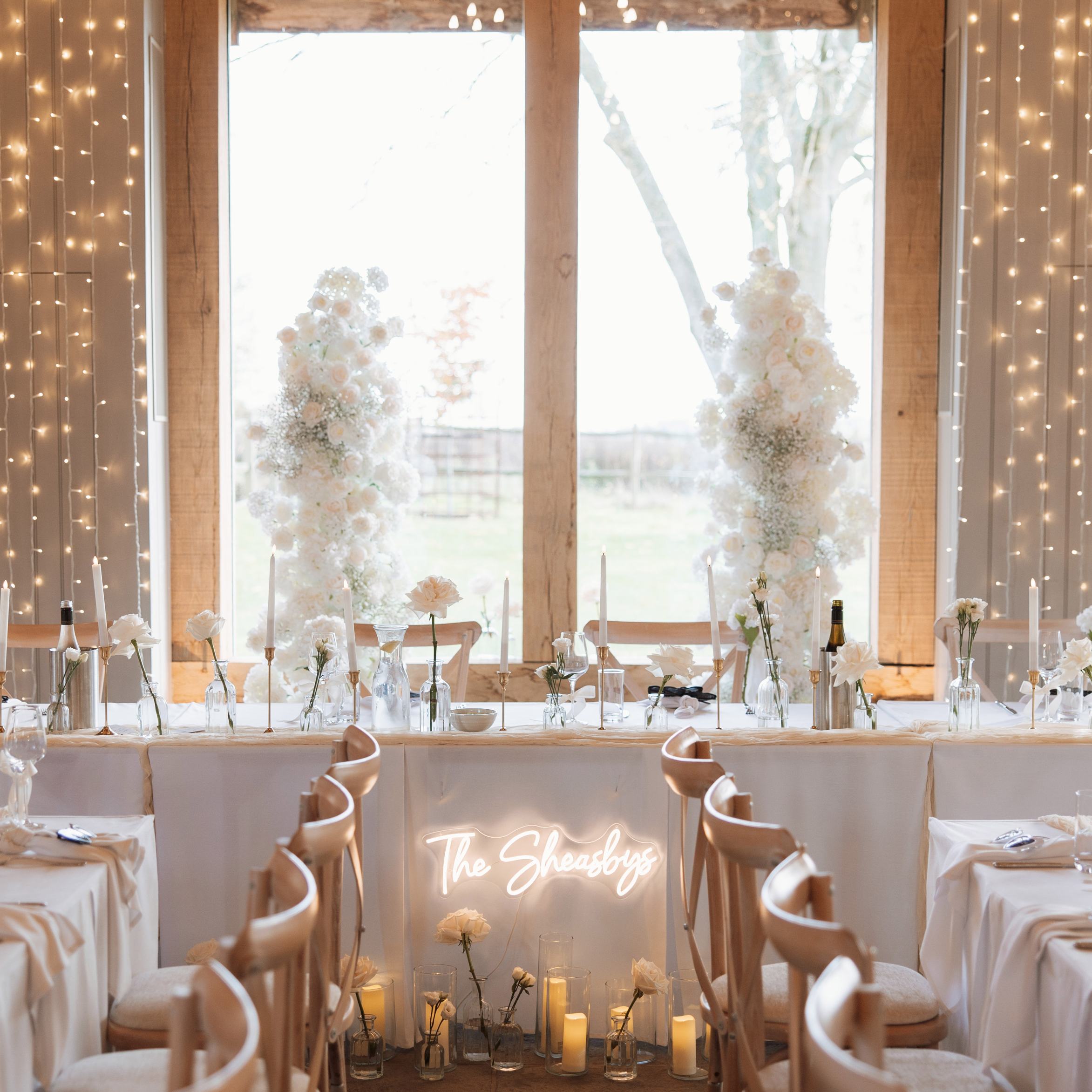 Roseytime Ivory White Flower Pillars Arch with Frame #RTP132