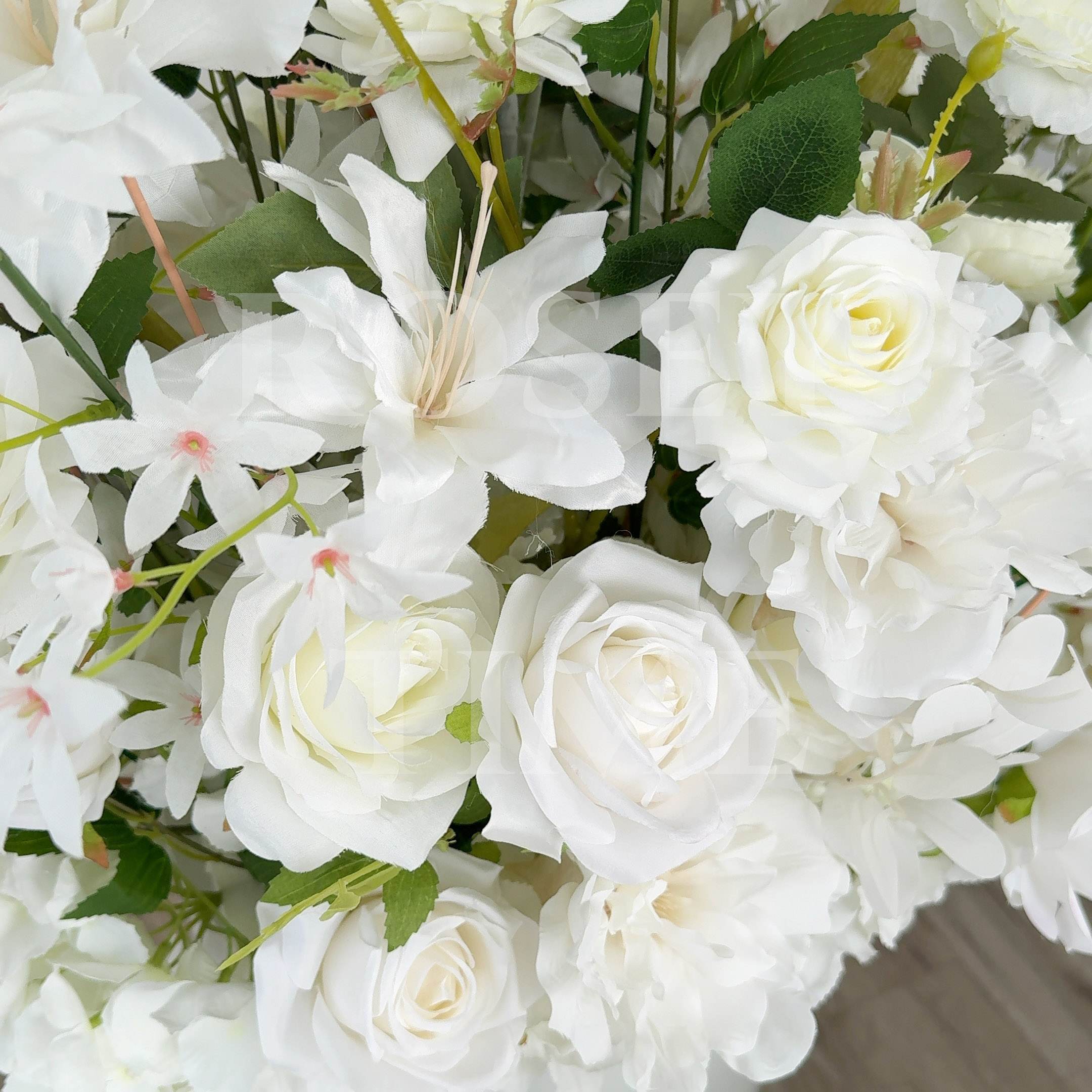 Roseytime White Flower Set #RTS010