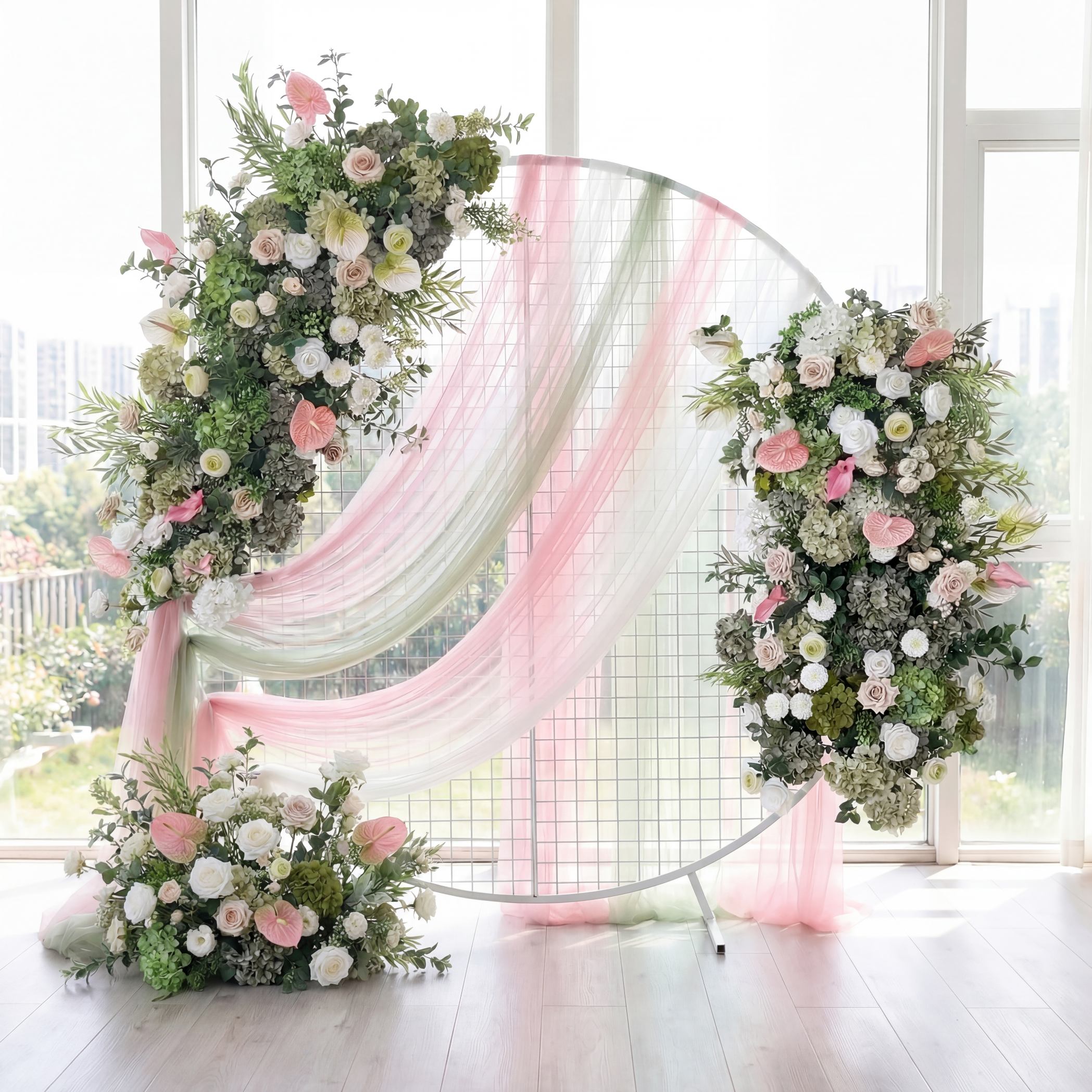 Roseytime Moss Petal Flower Set Flower Arch Arrangement #RTA453