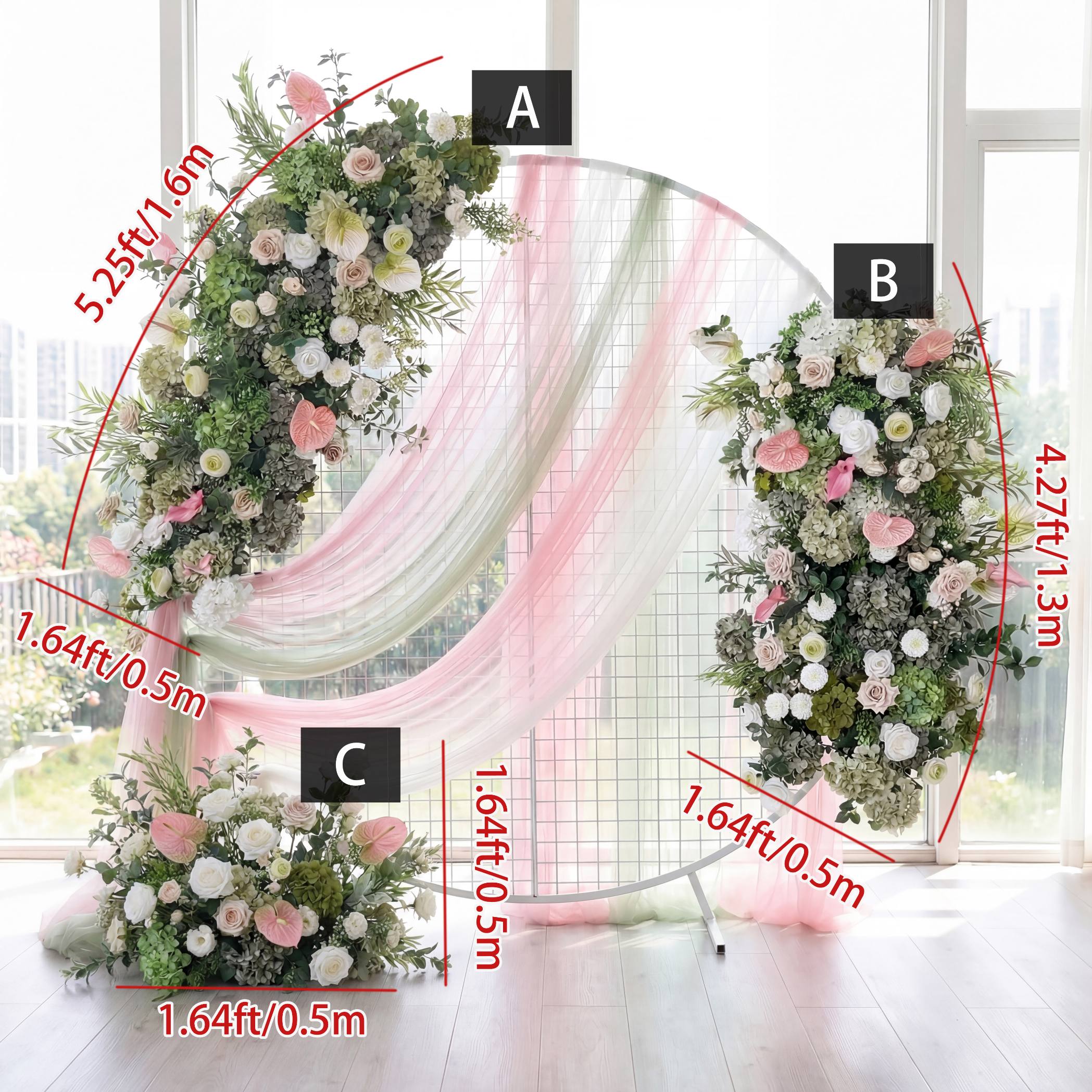 Roseytime Moss Petal Flower Set Flower Arch Arrangement #RTA453