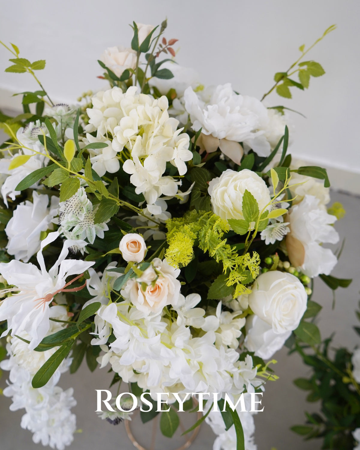 Roseytime White&Green Flower Ball Centerpieces #RTB143