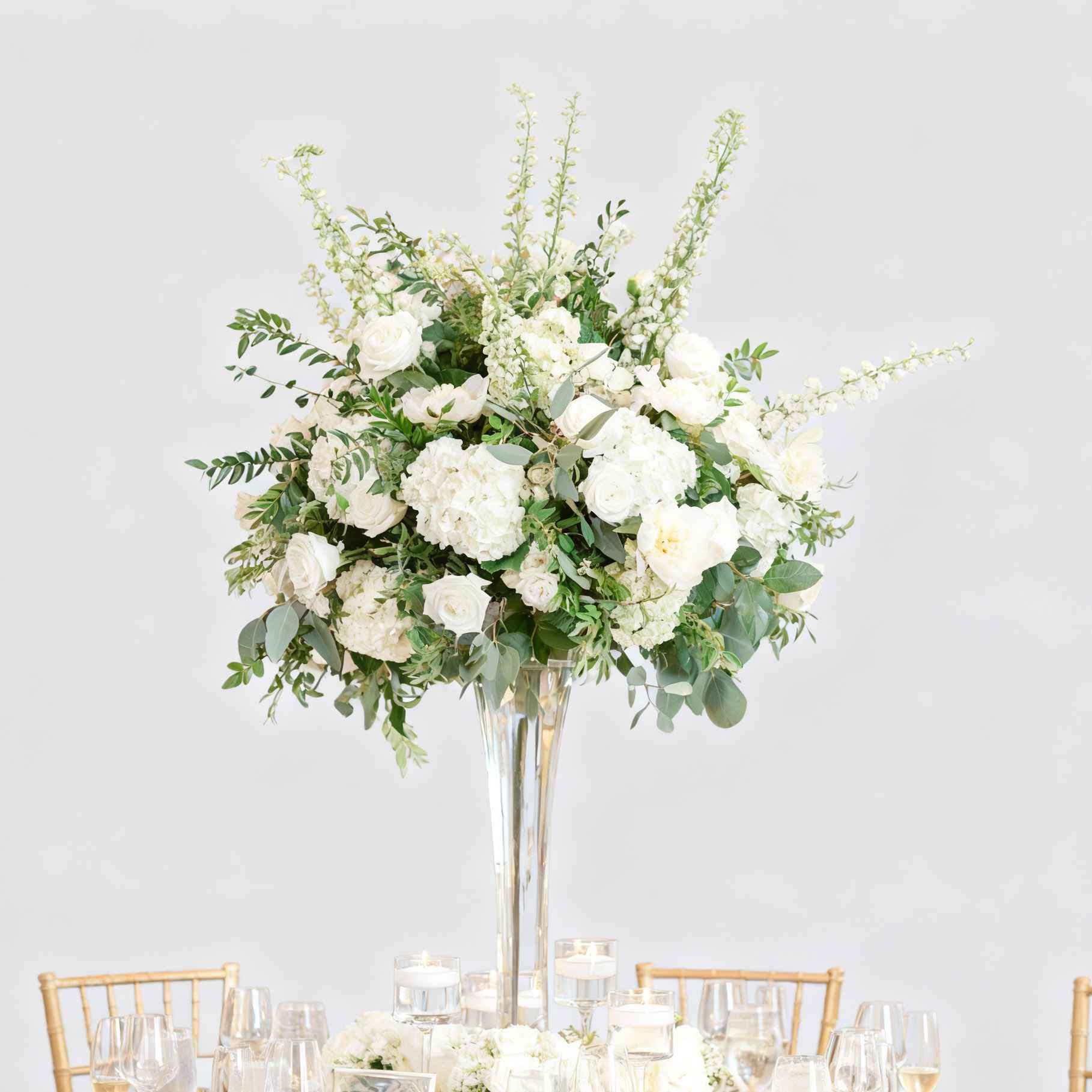 Roseytime White&Green Flower Ball #RTB099