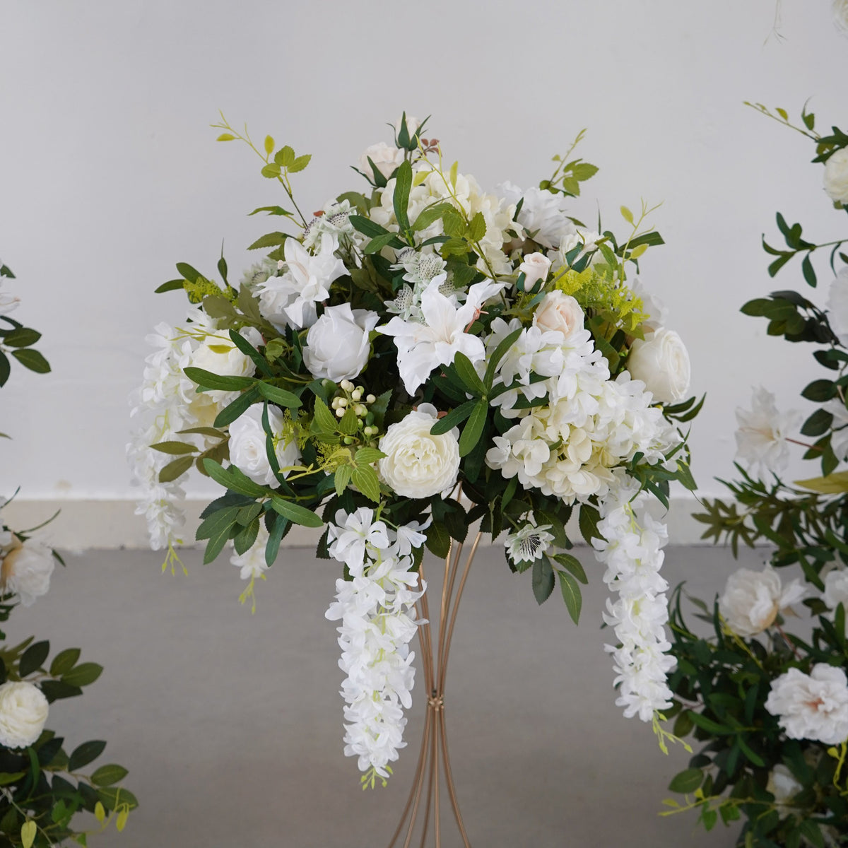 Roseytime White&Green Flower Ball Centerpieces #RTB143