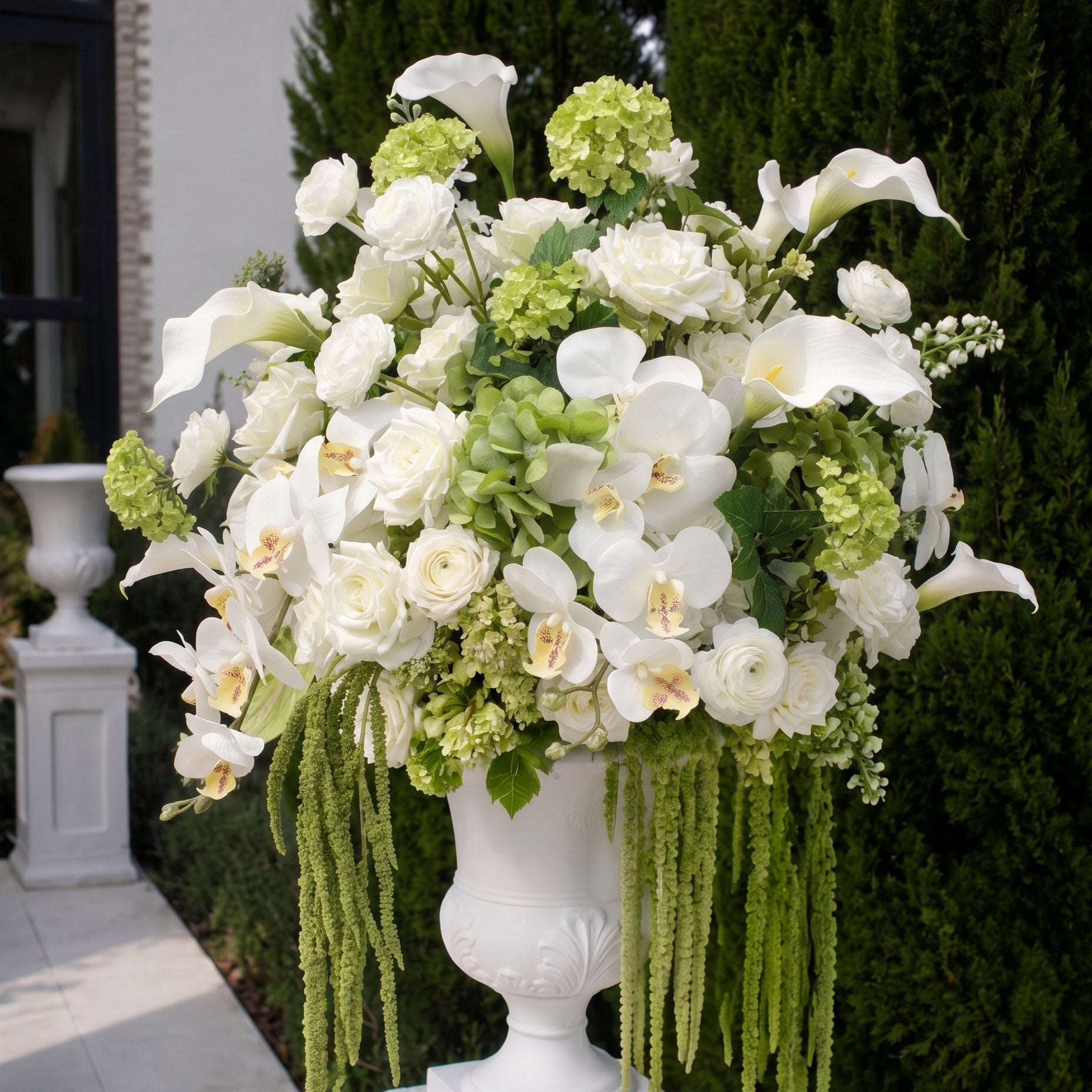Roseytime White&Green Flower Ball Centerpieces #RTB137