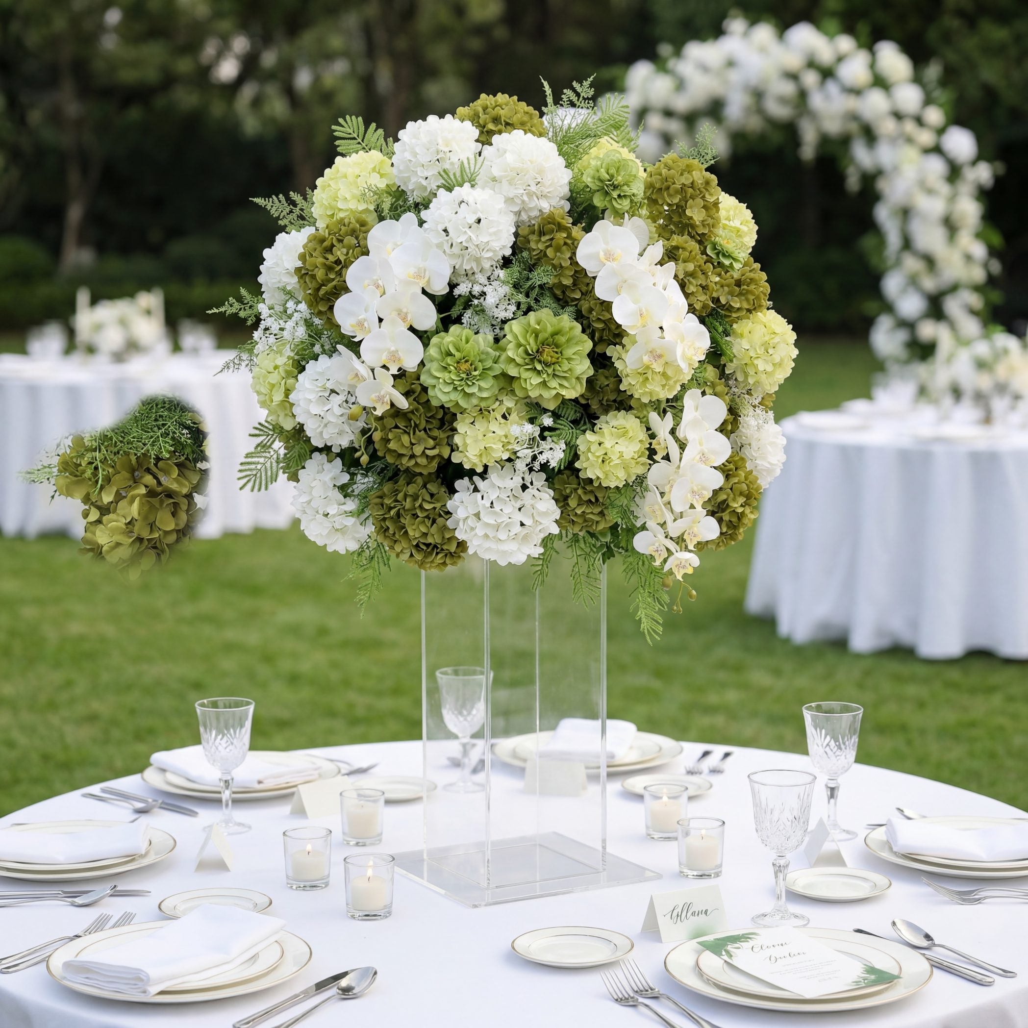 Roseytime Green Harmony Flower Ball Centerpieces #RTB129