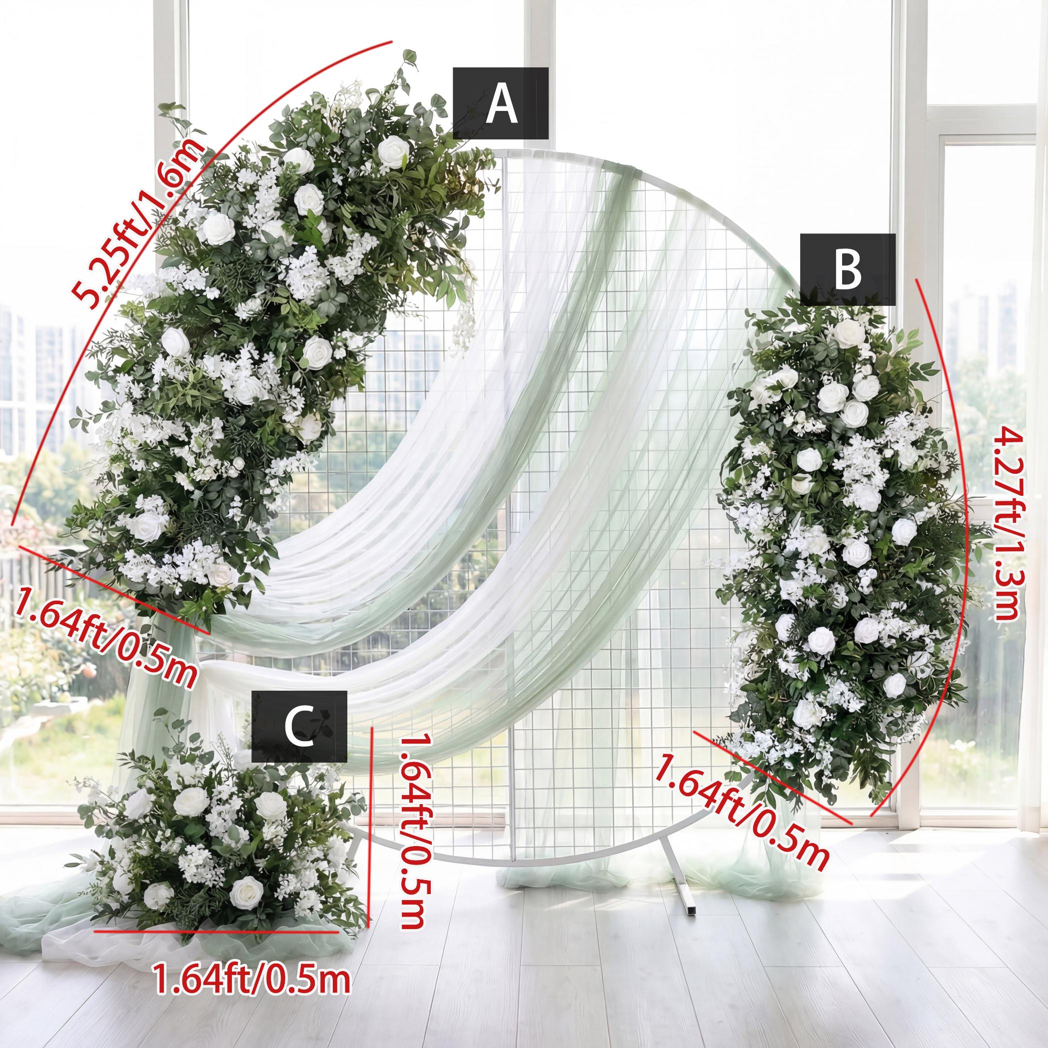Roseytime White&Green Flower Set Flower Arch Arrangement #RTA452