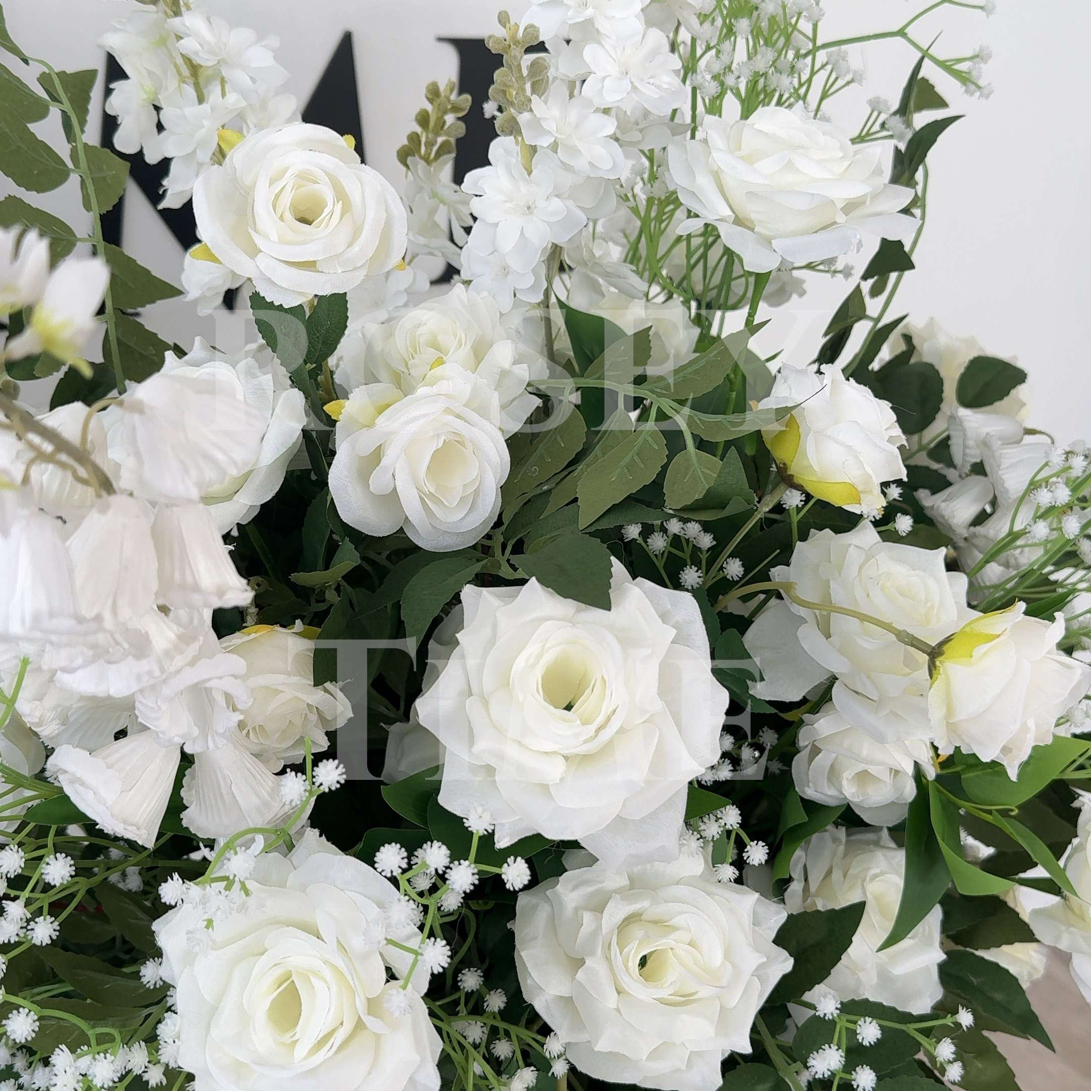 Roseytime Bianca Verde Floor Flower Wedding Aisle Arrangement #RTF012