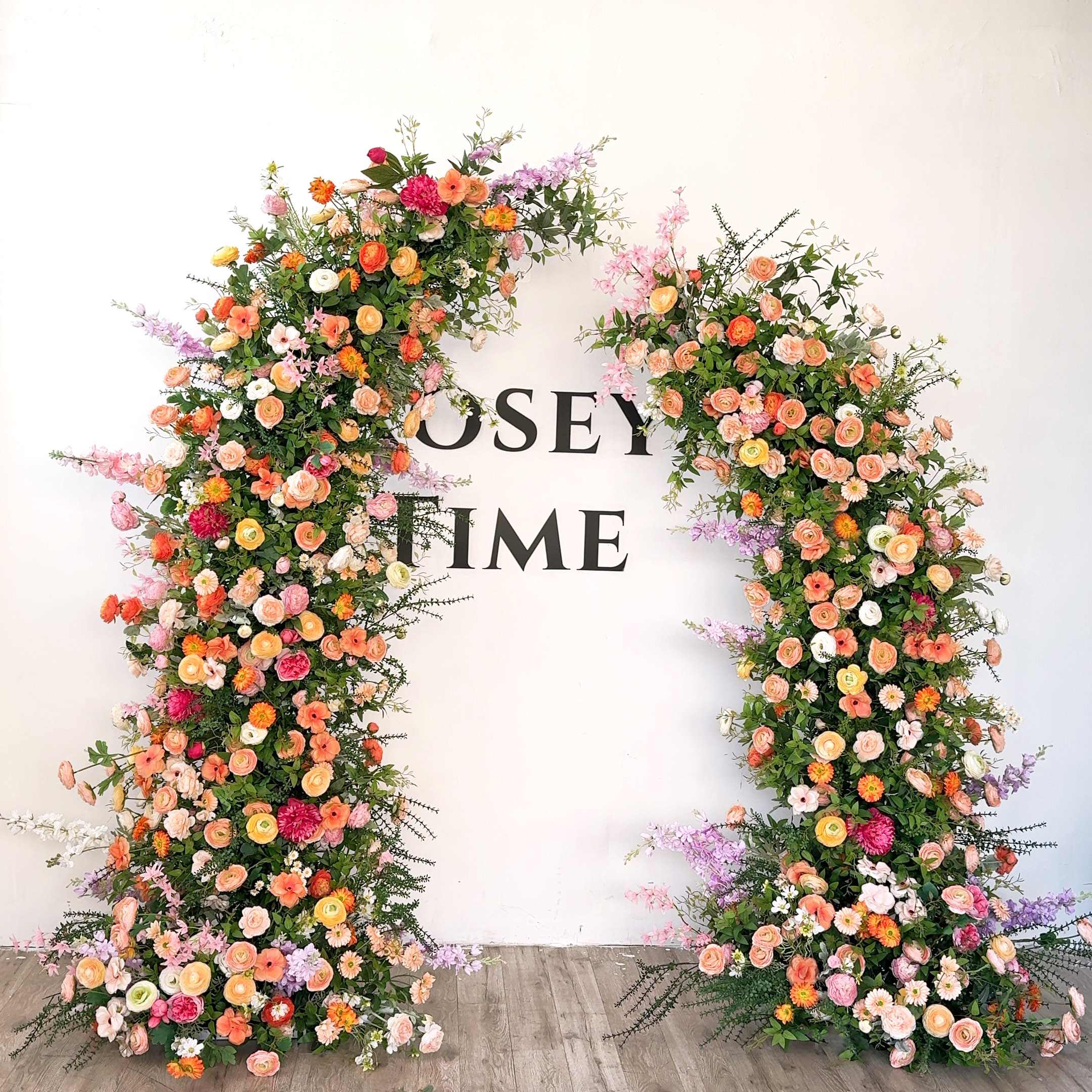 Roseytime Wild Flower Colorful Pillars Arch with Frame #RTP075