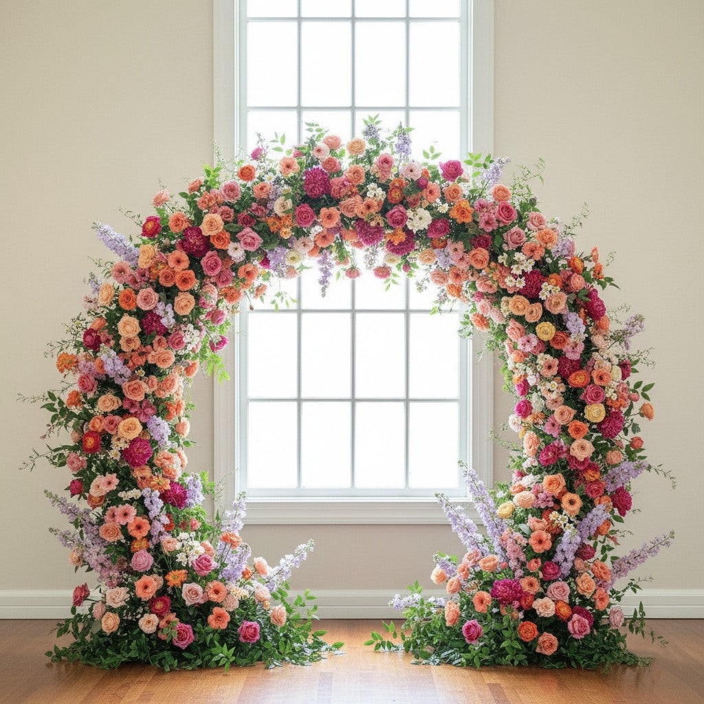 RoseyTime Wildflower Sunset Roses Arch Round Arch #RTA367