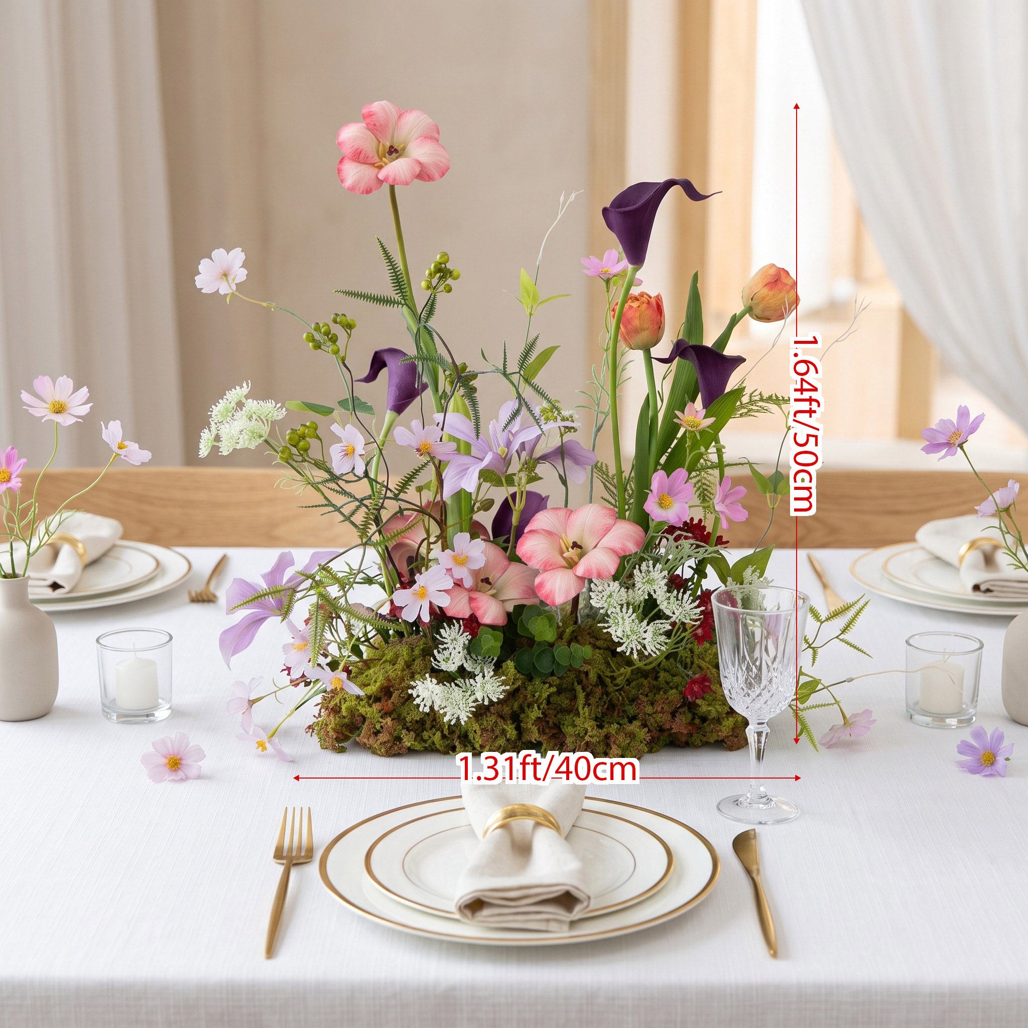 Roseytime Wild Flower Table Flower Arrangement #RTT040