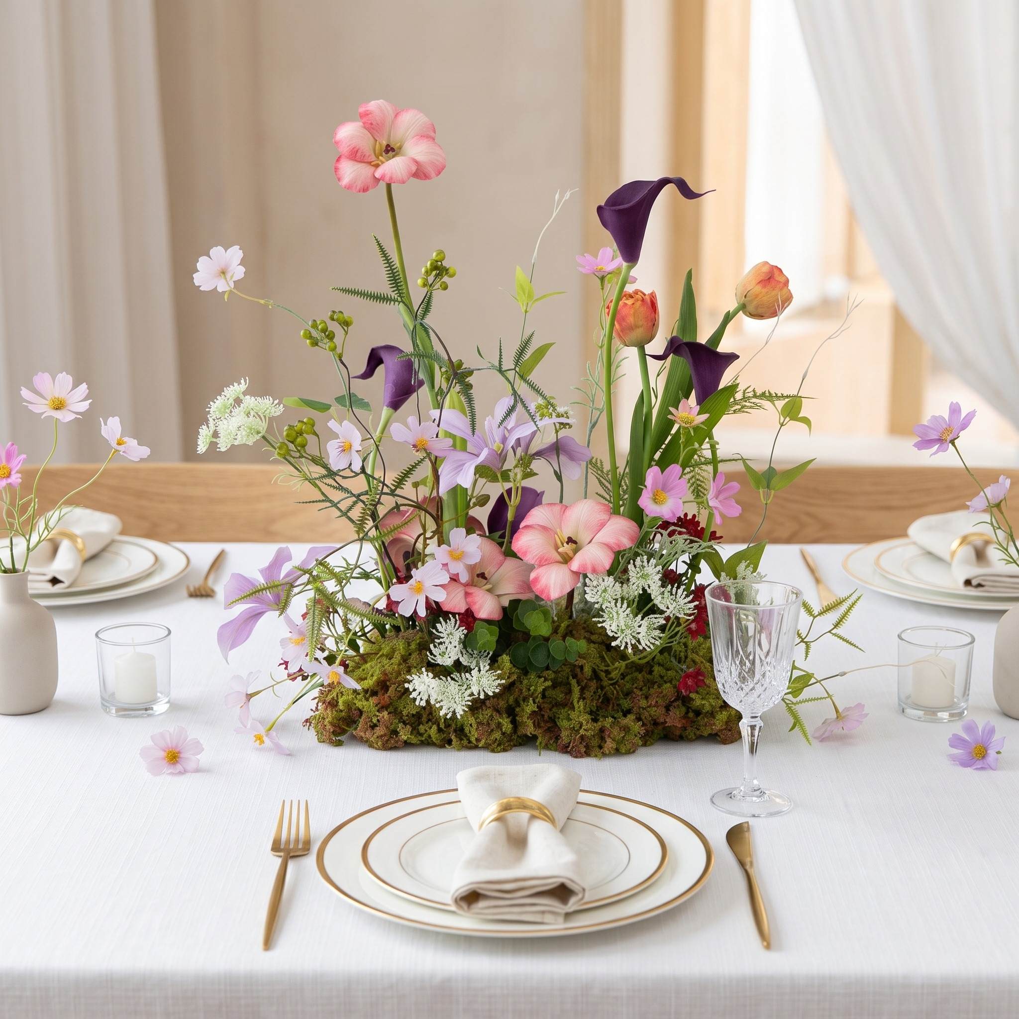 Roseytime Wild Flower Table Flower Arrangement #RTT040