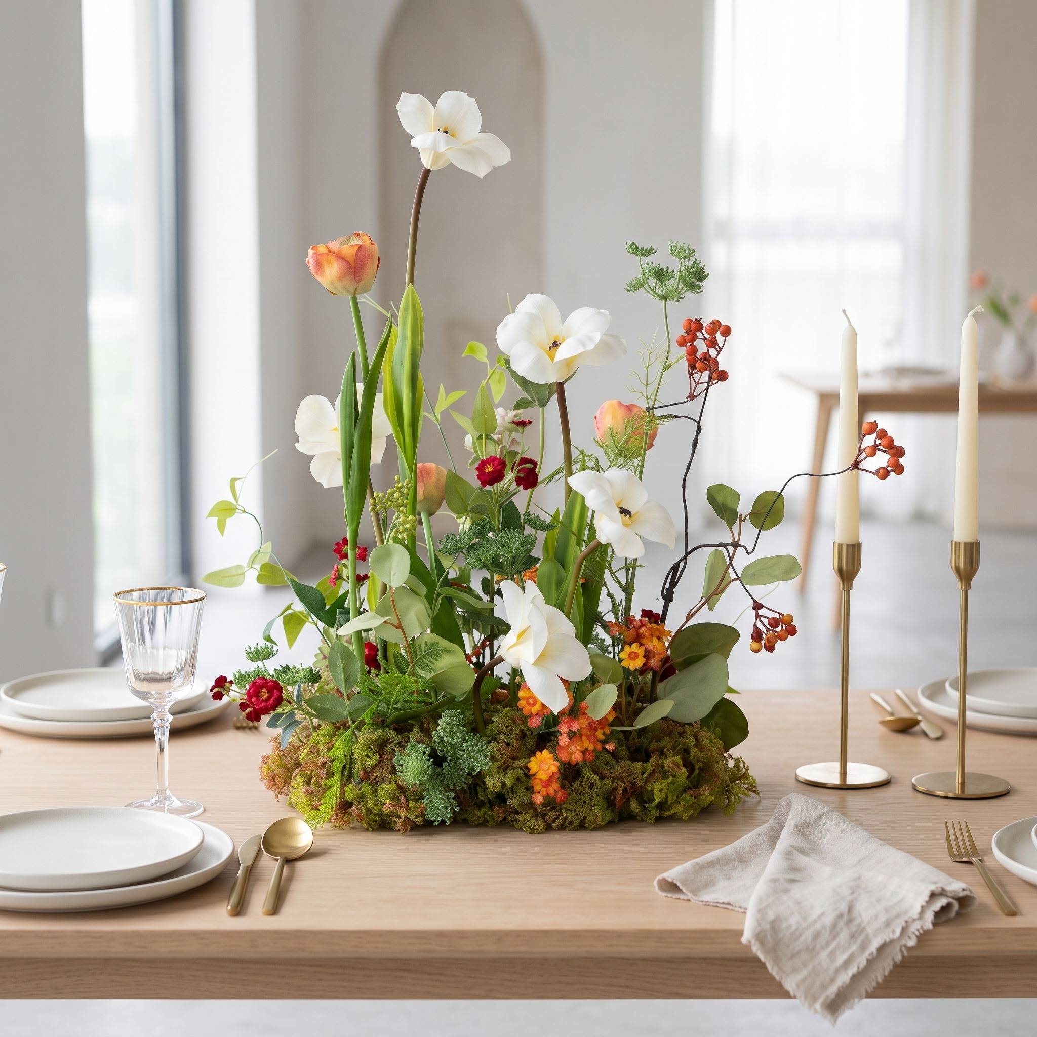 Roseytime Wild Flower Table Flower Arrangement #RTT039