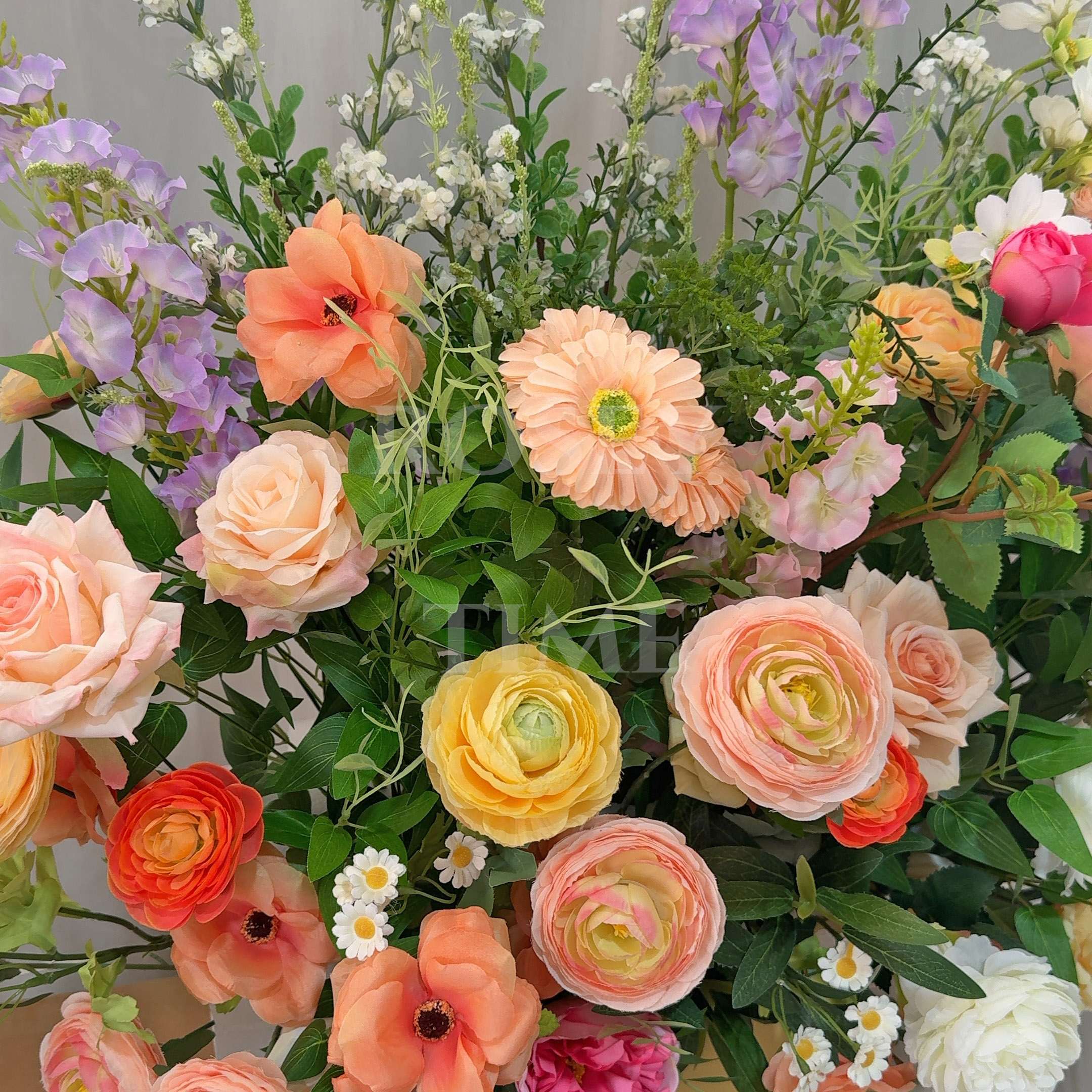 Roseytime Wild Flower Floor Flower Wedding Aisle Arrangement #RTF001