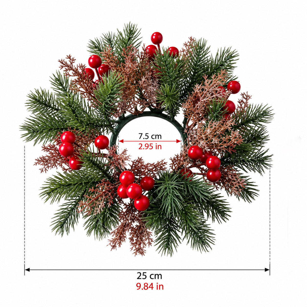 (10pc) Christmas Candle Floral Centerpieces | RoseyTime #RTXC002
