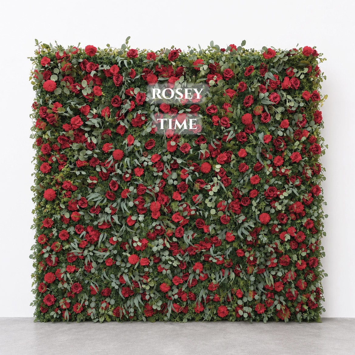 Roseytime 3D Christmas Flower Wall Roll Up Fabric Back #RTW462