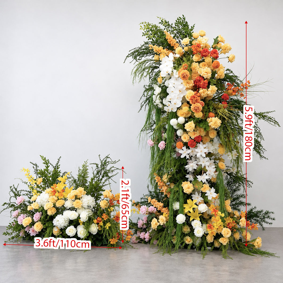 💥B1G1: Sale Sunny Side Flower Pillars Arch with Frame #RTP212
